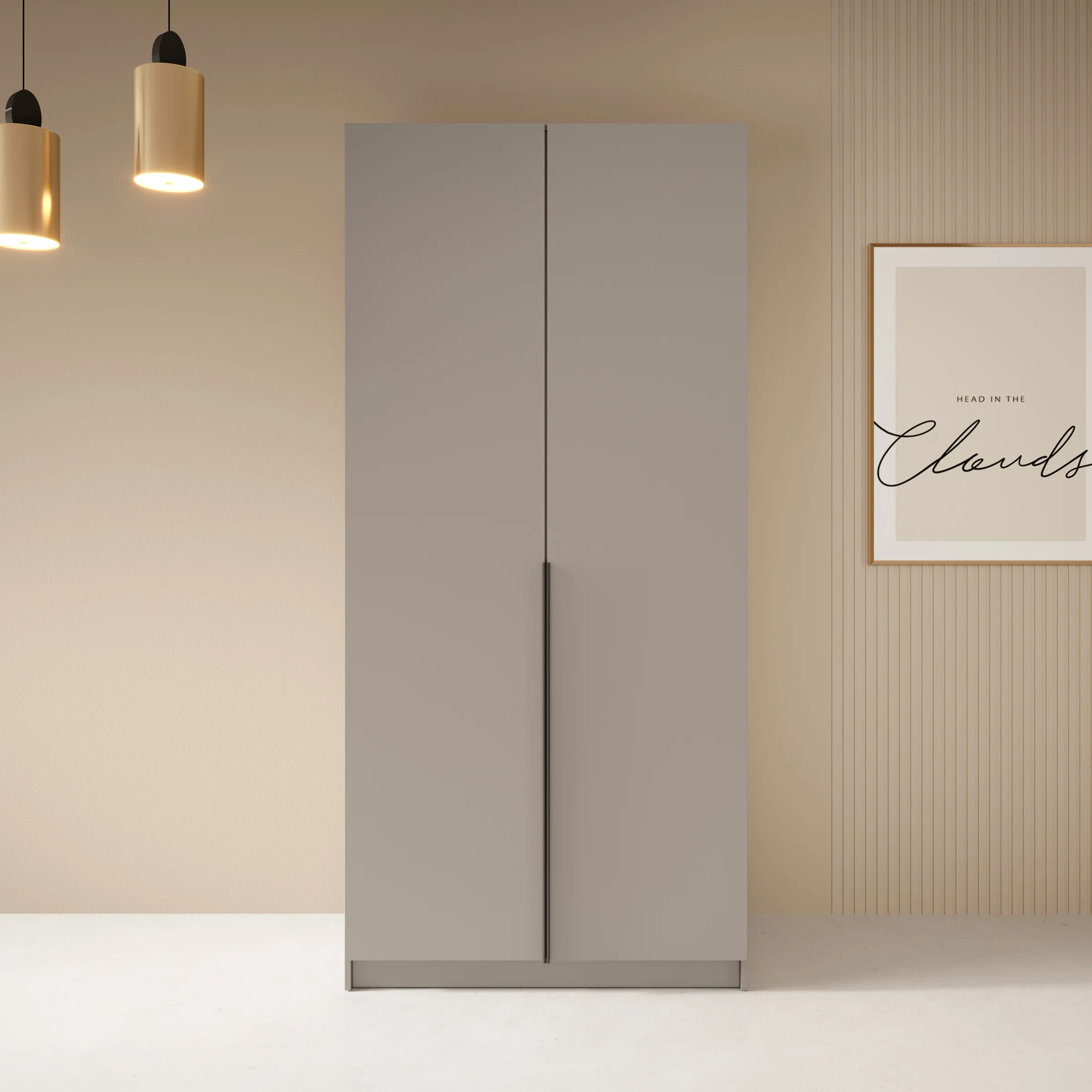 Bruno - Kledingkast 2-deurs - Beige - Image 3