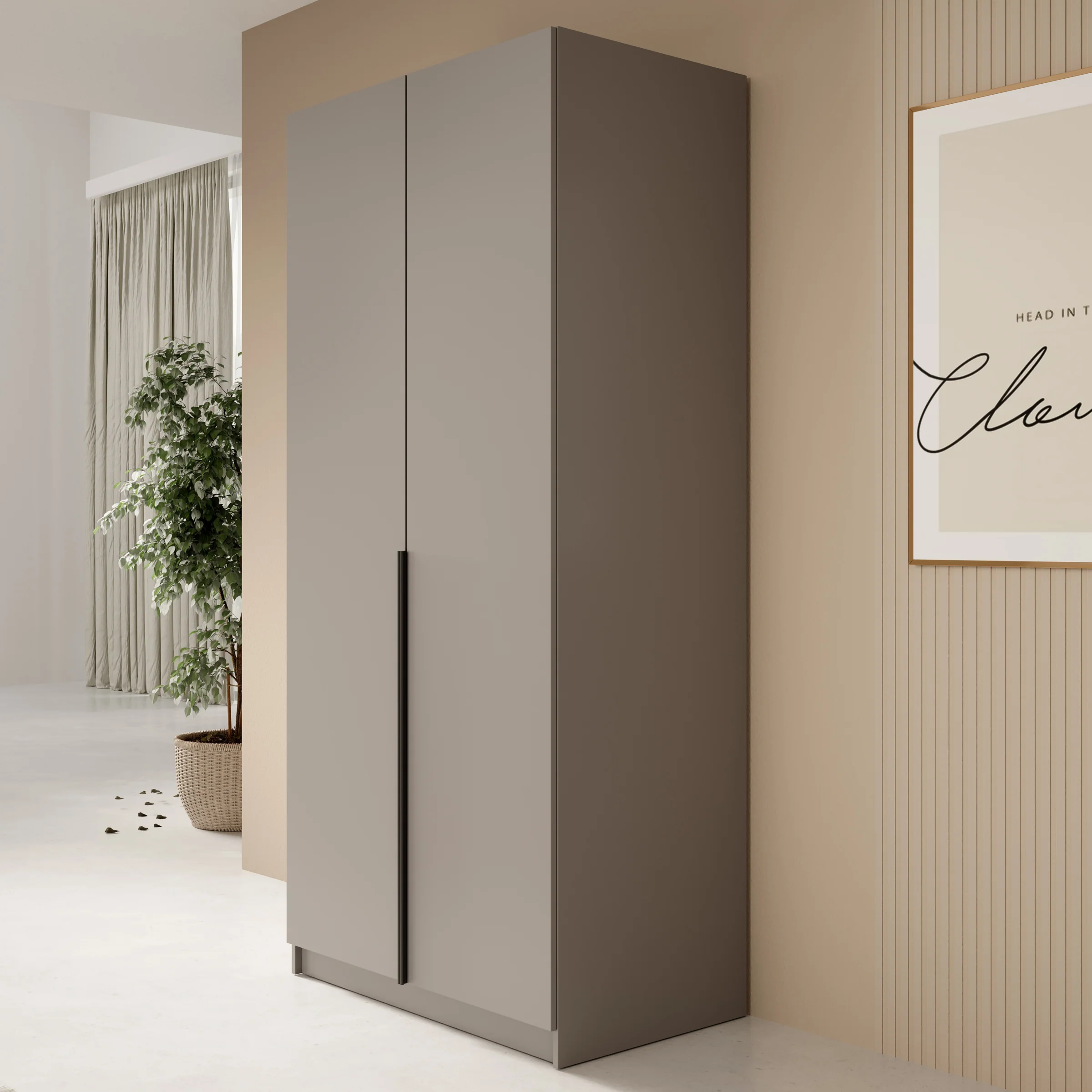 Bruno - Kledingkast 2-deurs - Beige - Image 4