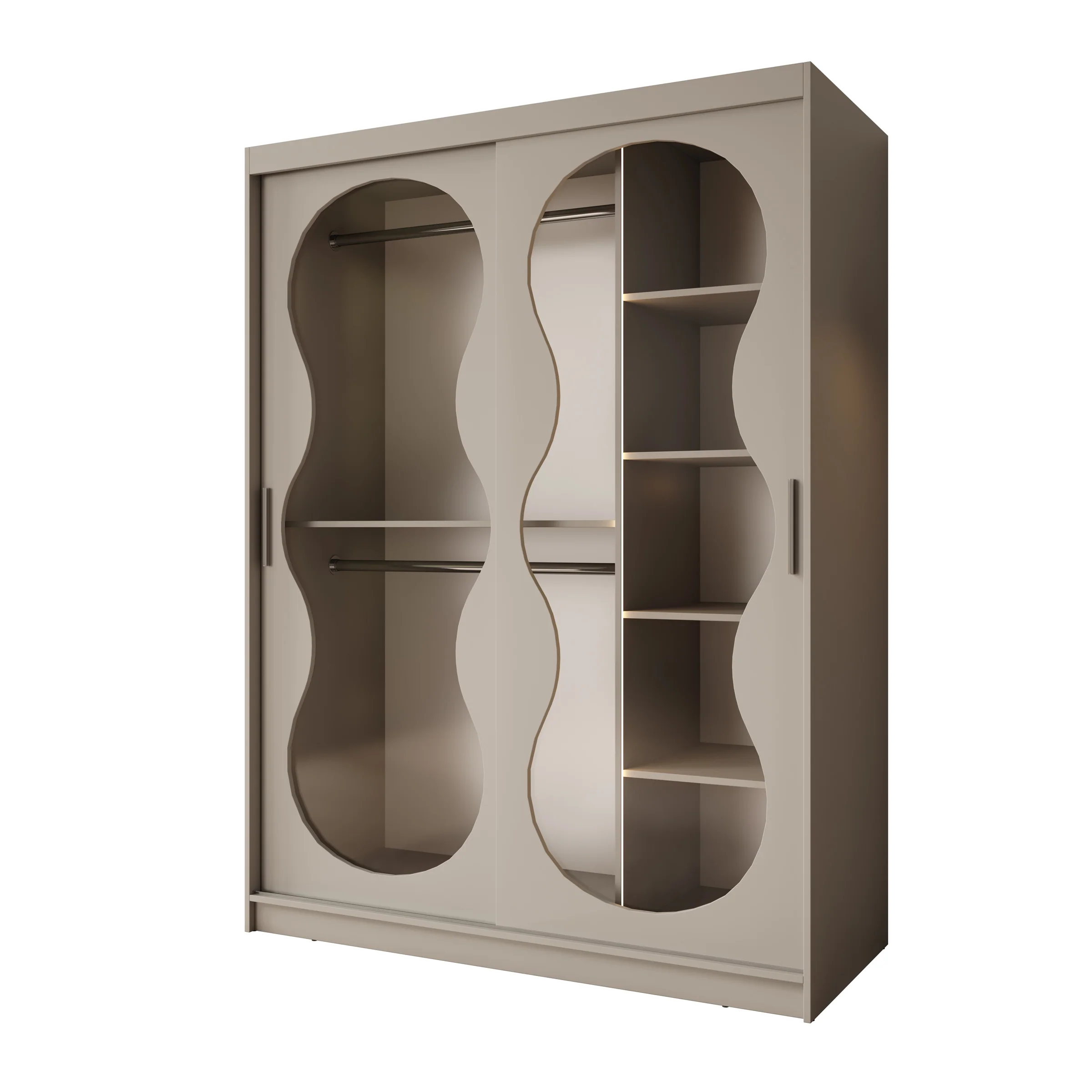 Bunaro - Kledingkast - Beige - 150x62x200 cm - Image 6