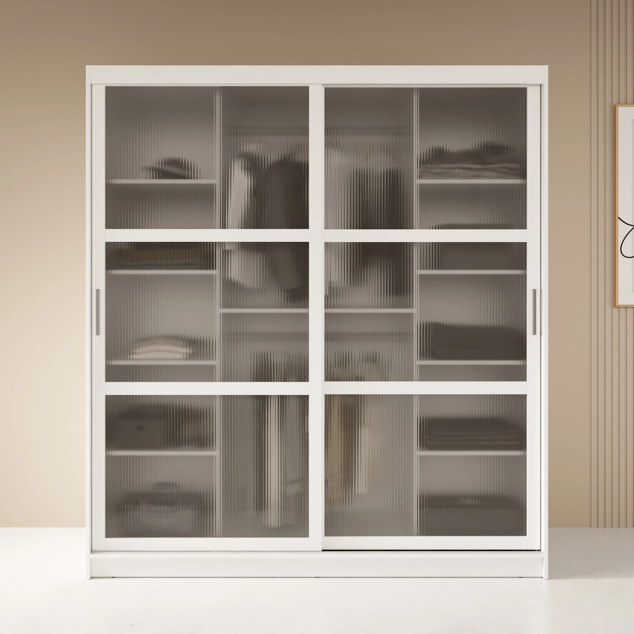 Fessaro - Kledingkast - Wit - 180x62x200 cm - Image 3