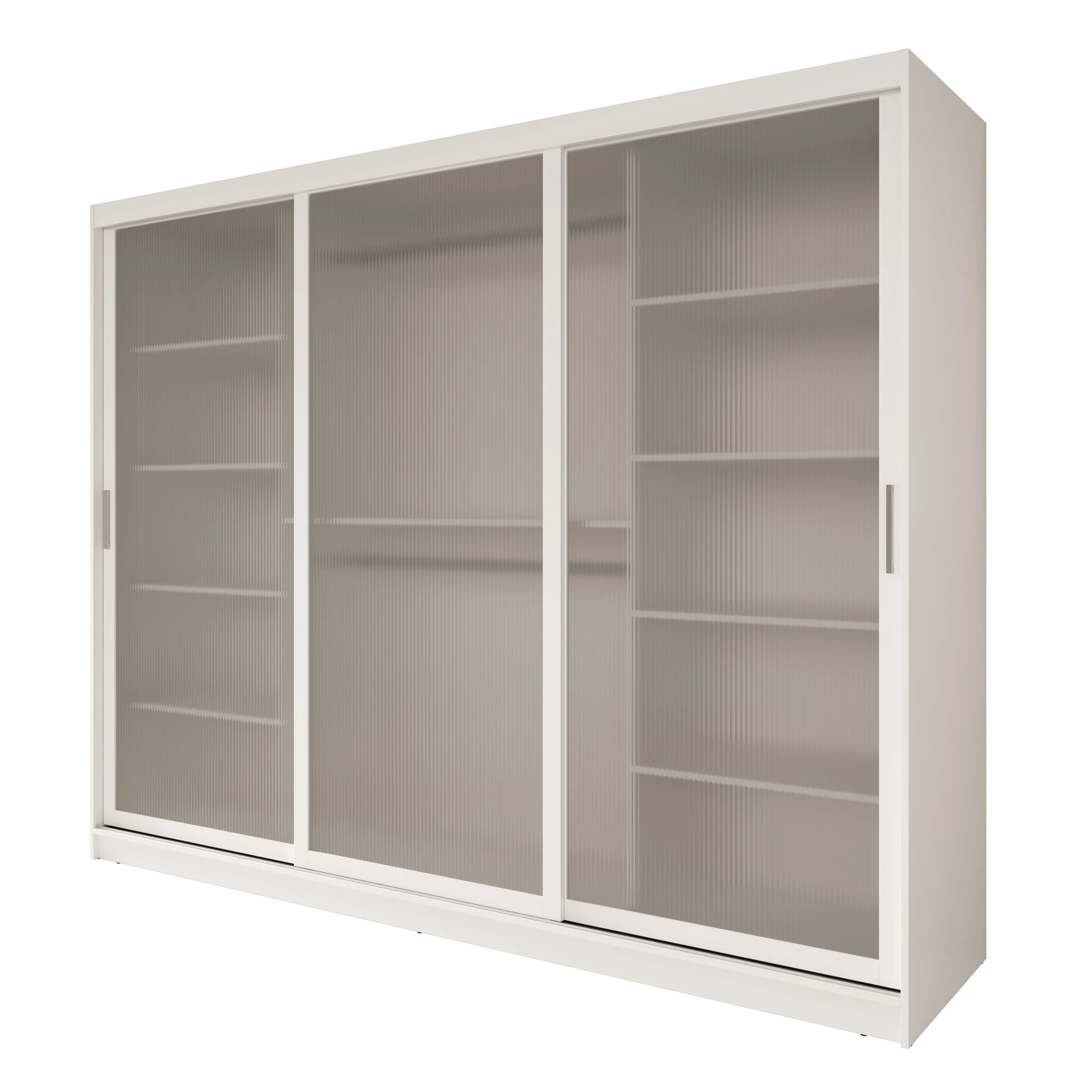 Fessaro - Kledingkast - Wit - 250x62x200 cm - Image 6