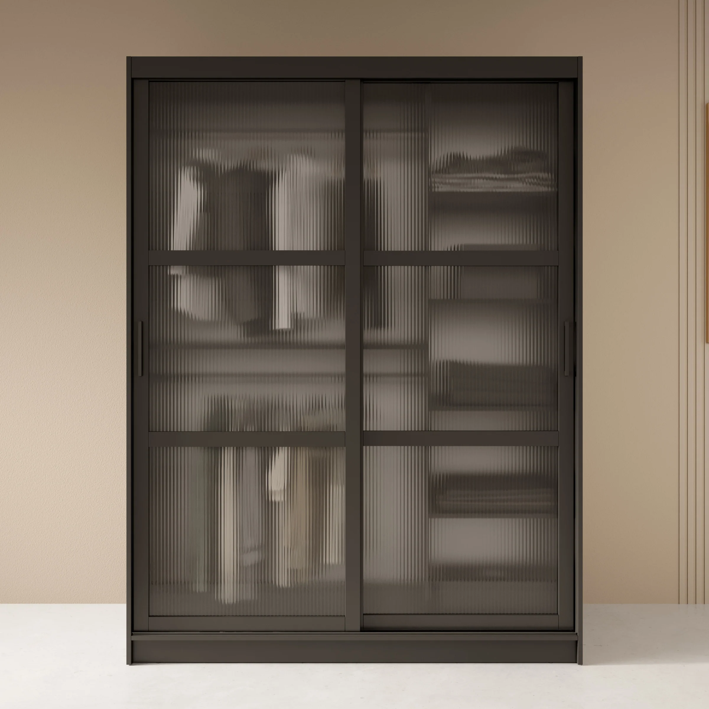 Fessaro - Kledingkast - Zwart - 150x62x200 cm - Image 3