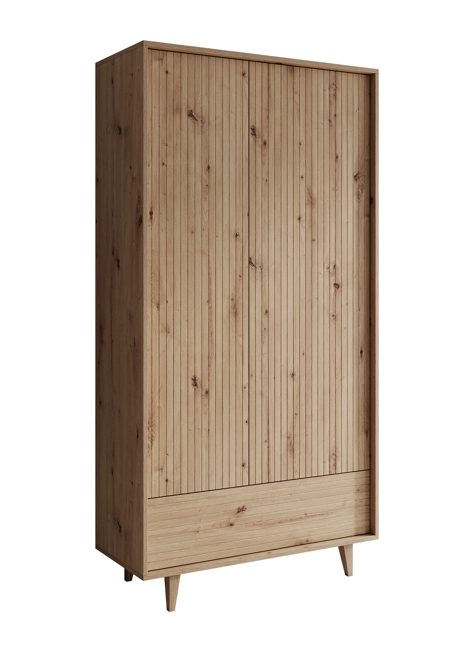 Fuzeta - Kledingkast 2-deurs - Eiken - 92x40x180 cm - Image 7