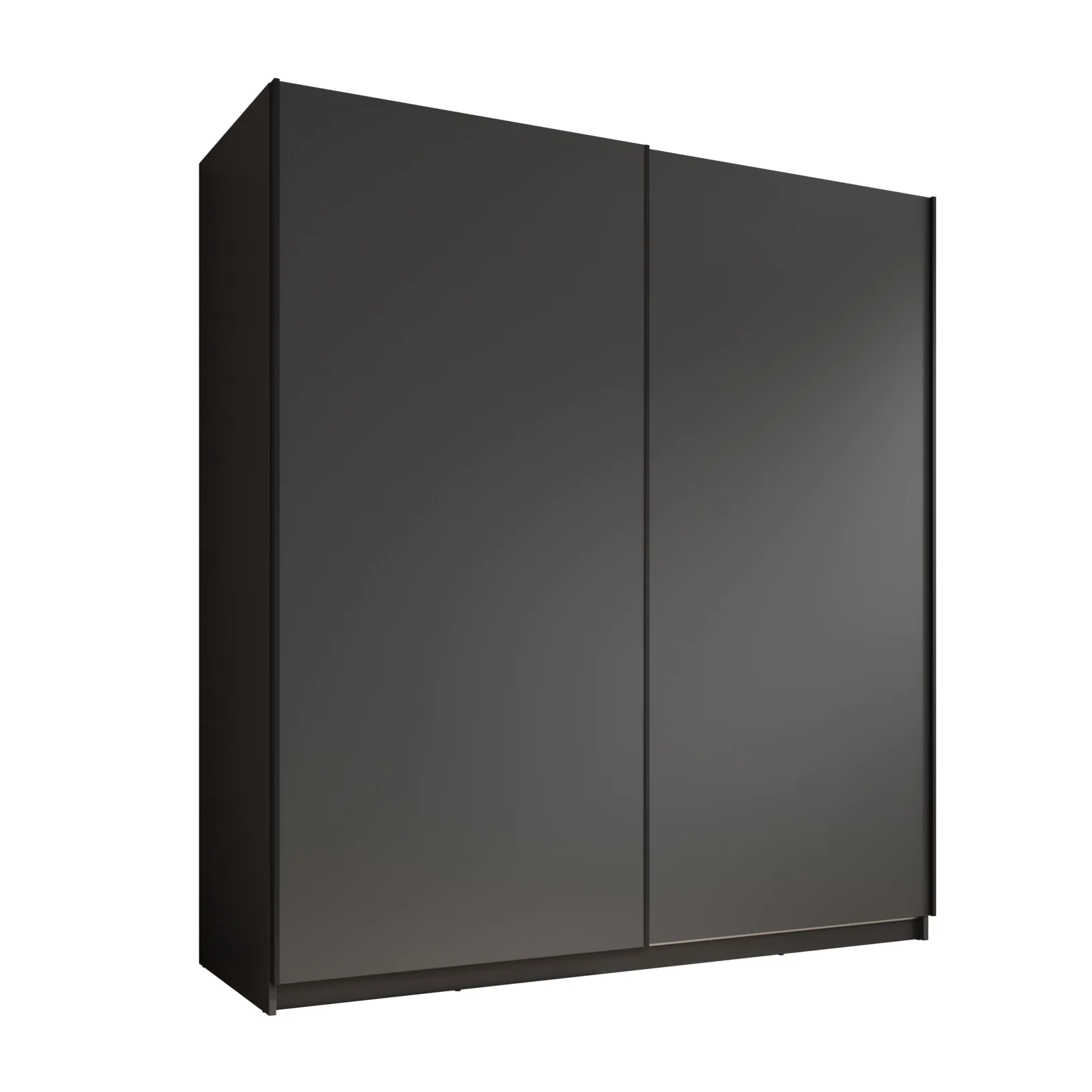 Ganaro - Kledingkast met schuifdeuren - Grijs - 180x62x198 cm - Image 6