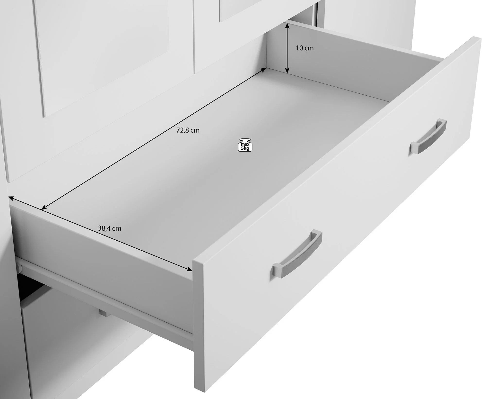 Hinto - Kledingkast 4-deurs - Eiken - 160x52x205 cm - Image 5