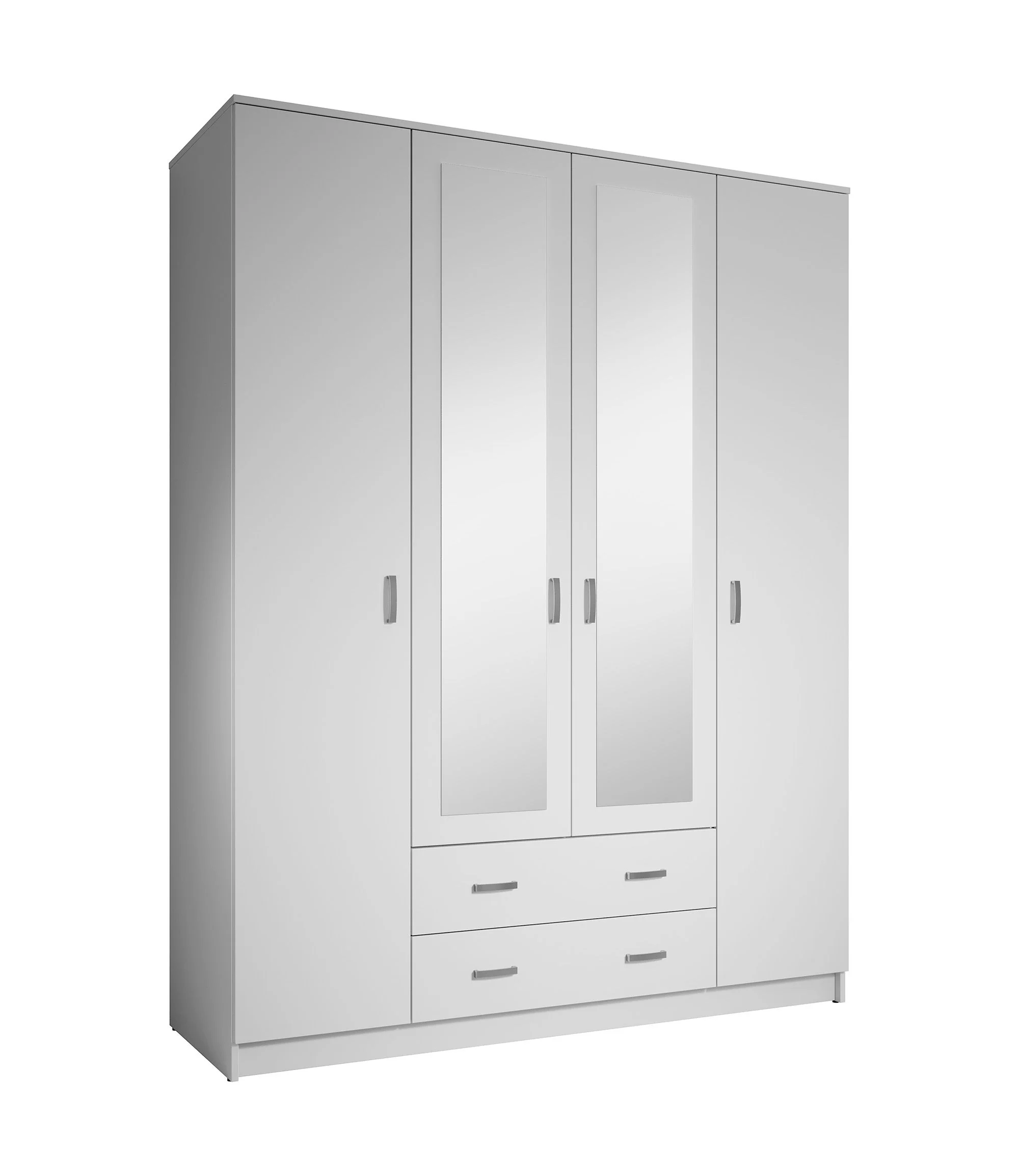 Hinto - Kledingkast 4-deurs - Wit - 160x52x205 cm - Image 7