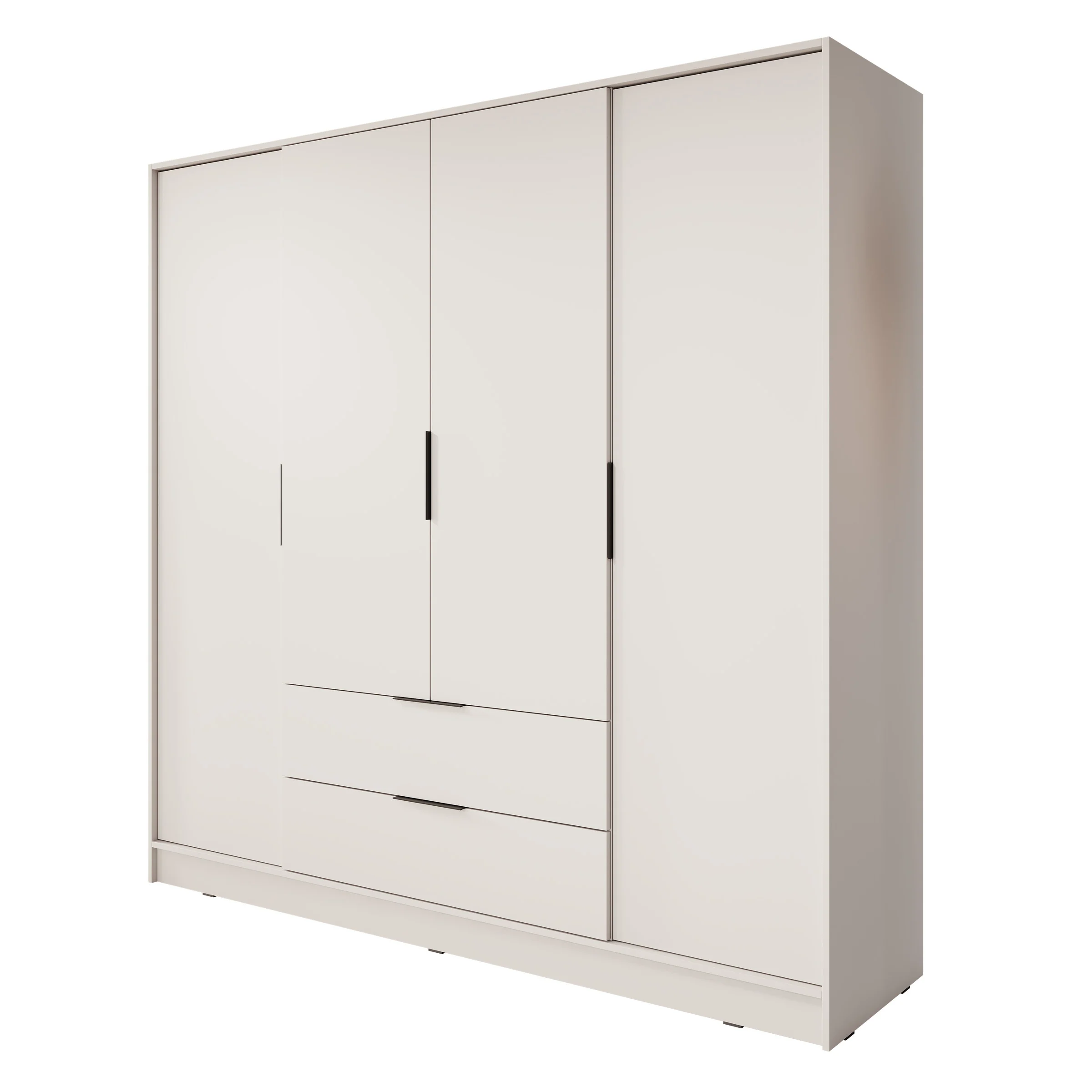 Kellan - Kledingkast 4-deurs - Beige - 206x51x200 cm - Image 5