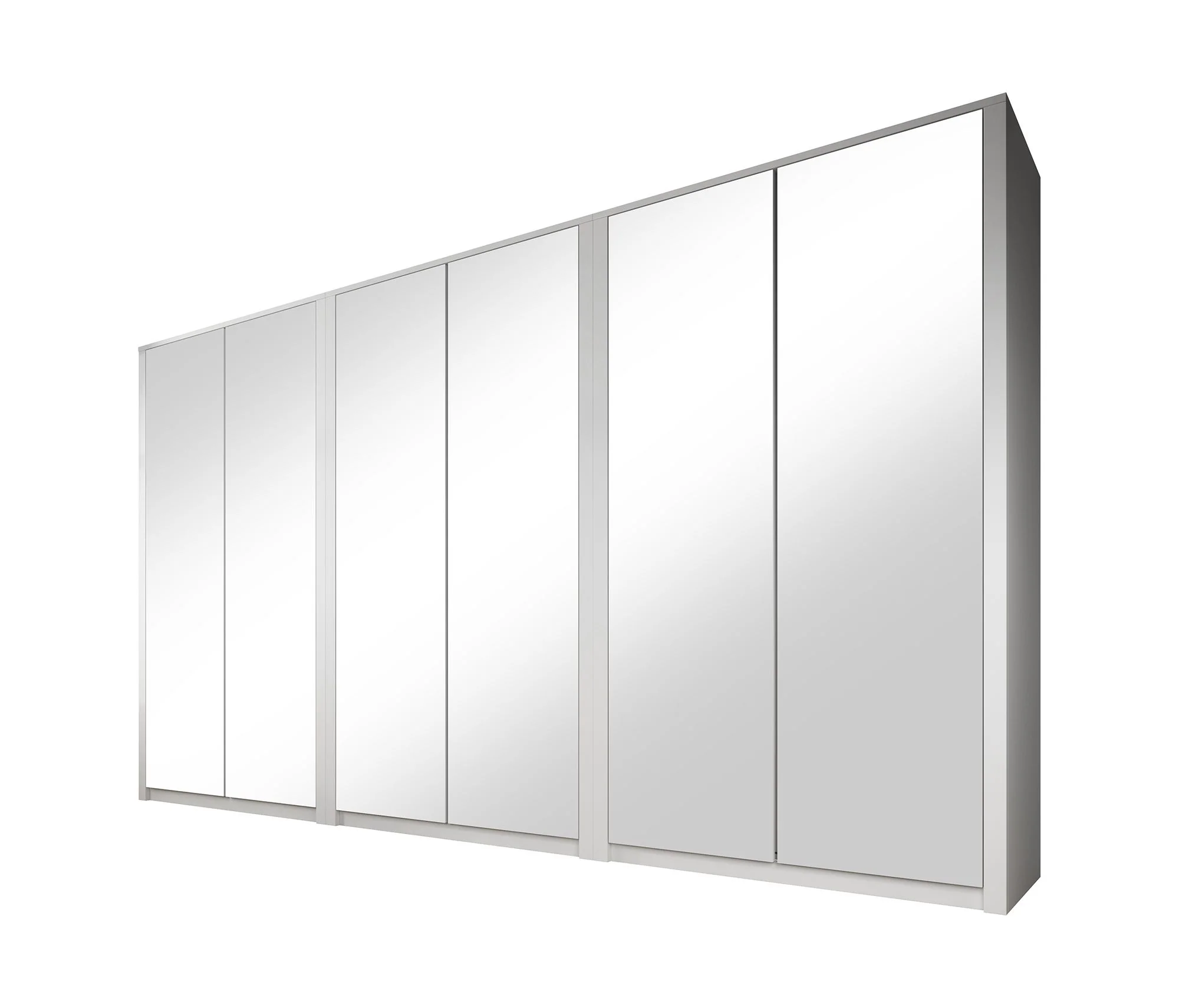 Malibu - Kledingkast 6-deurs - Wit - 340x53x197 cm - Image 6