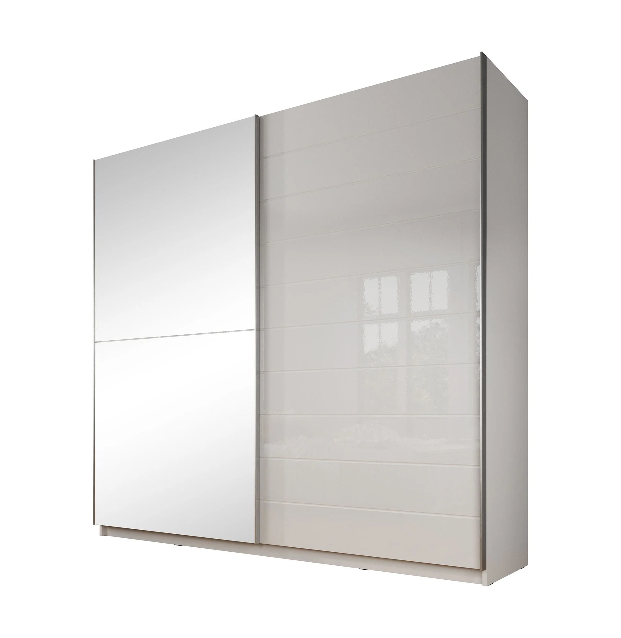 Mariah - Kledingkast met schuifdeuren - Wit  - 217x63x210 cm - Image 6