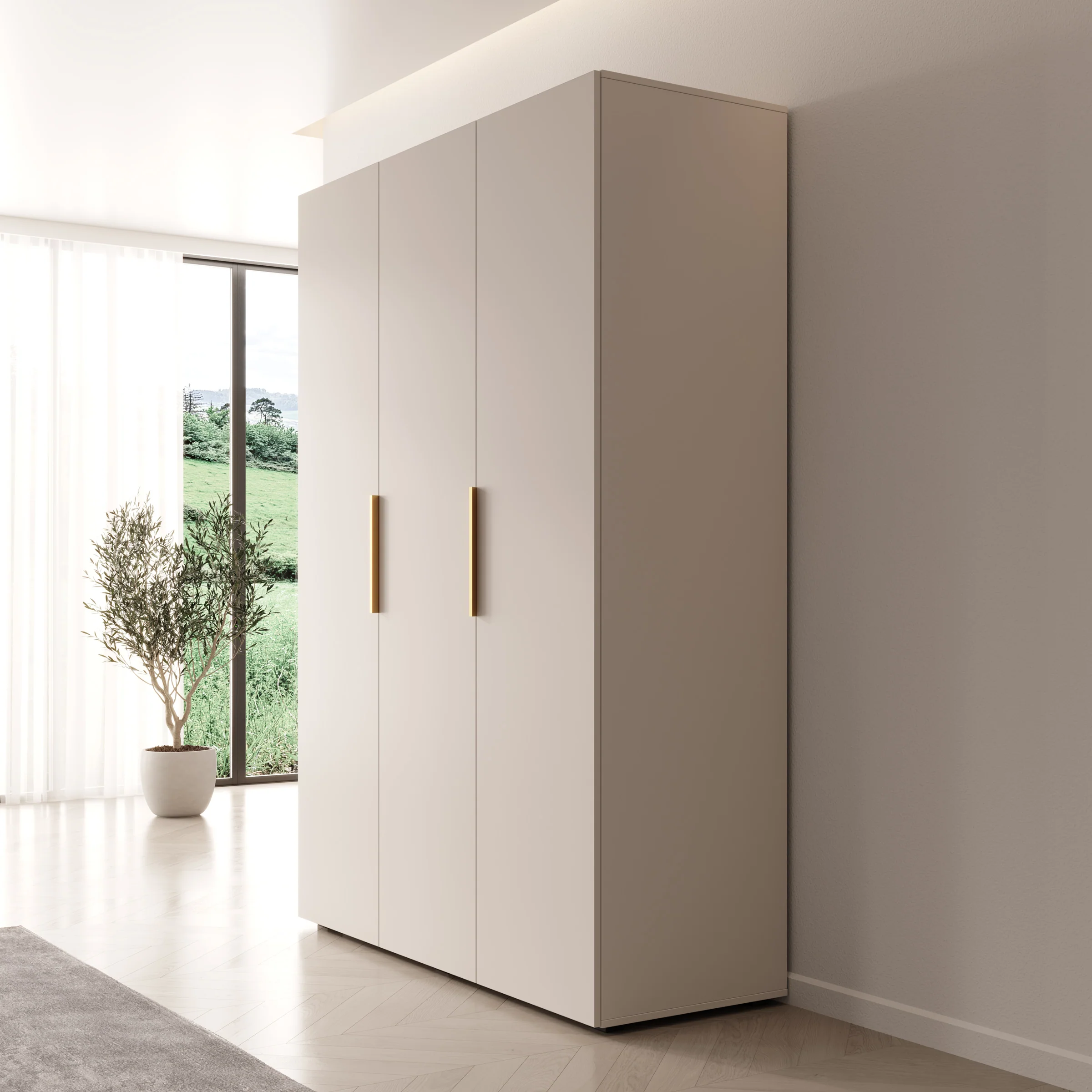 Marquesa - Kledingkast - Beige - 150x50x202 cm - Image 4
