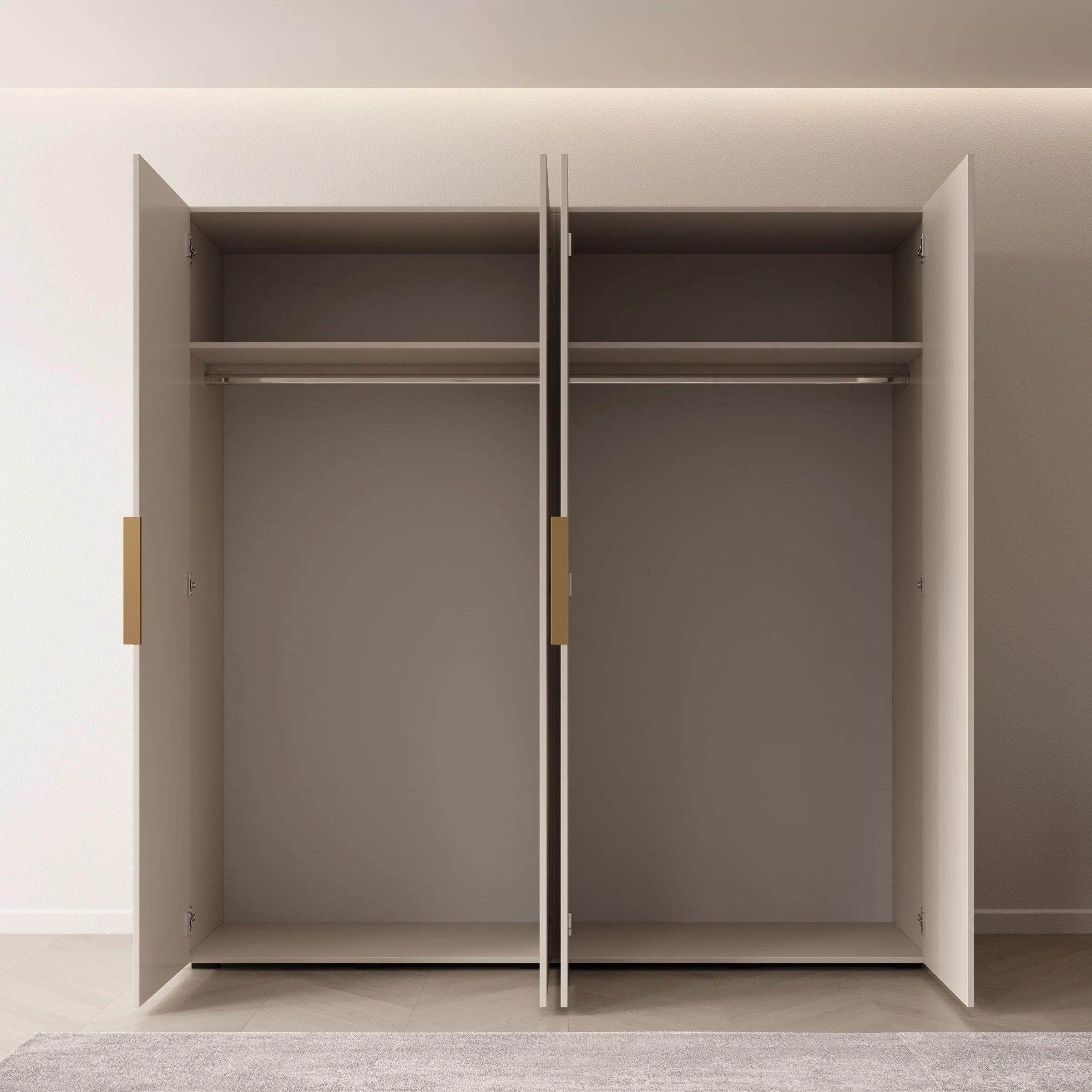 Marquesa - Kledingkast - Beige - 200x50x202 cm - Image 2