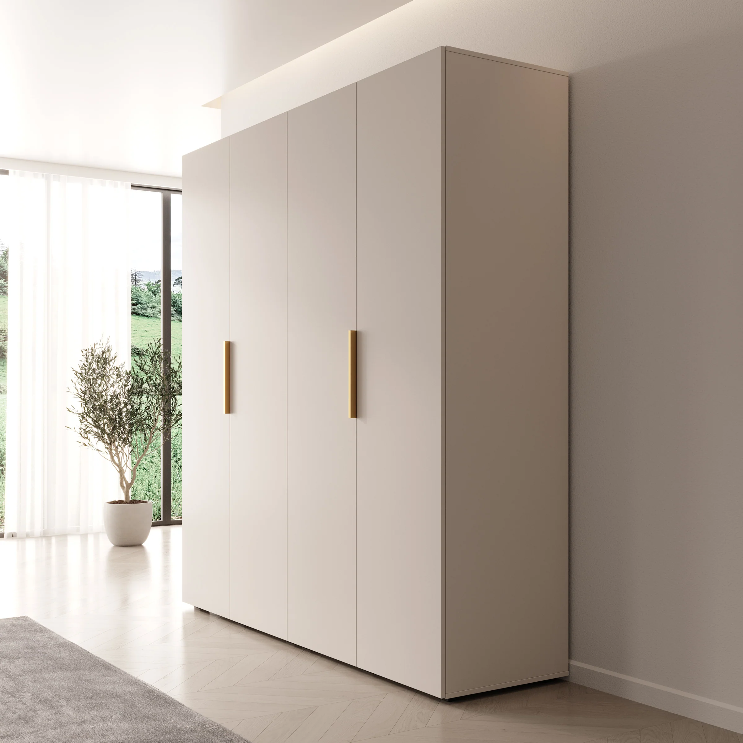 Marquesa - Kledingkast - Beige - 200x50x202 cm - Image 4