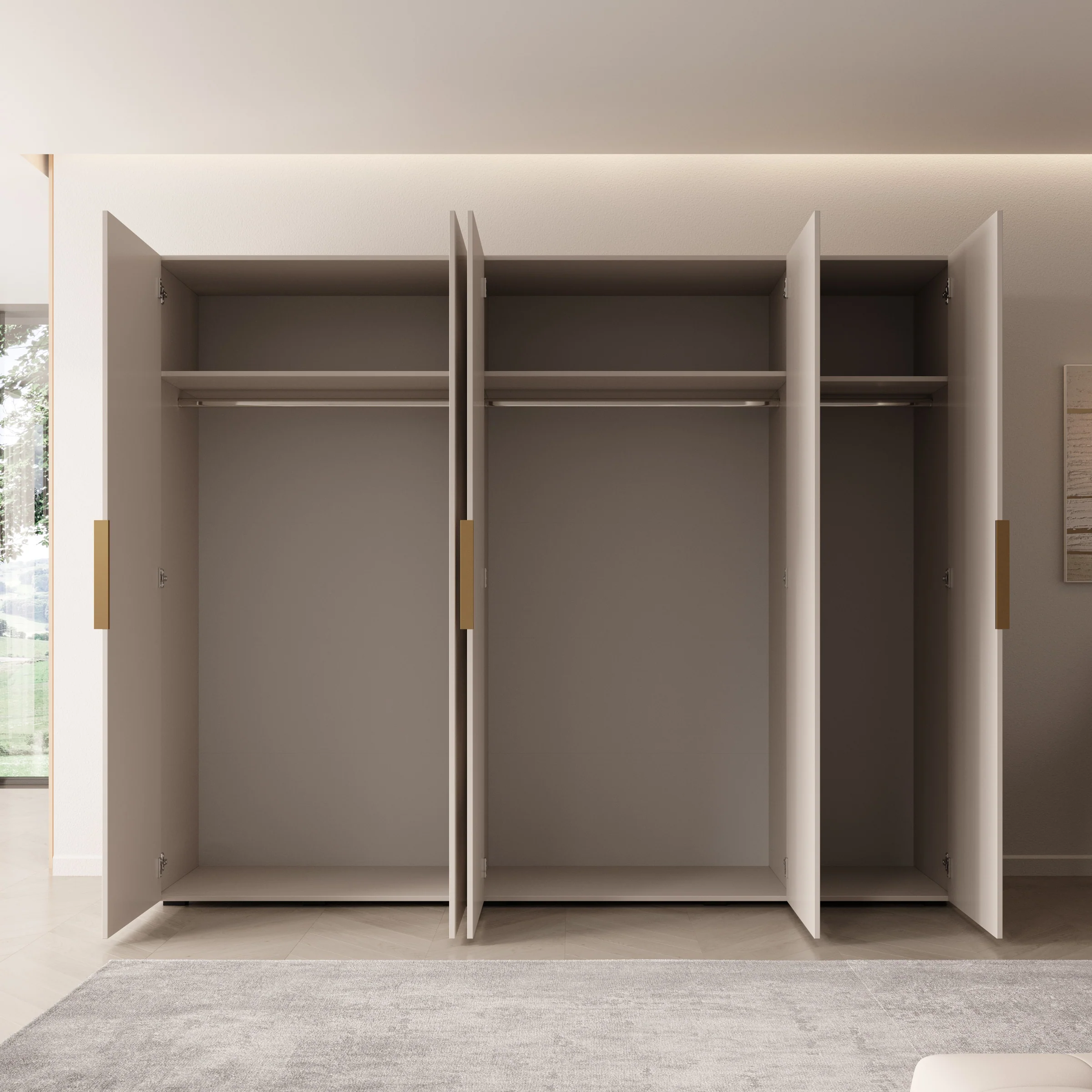 Marquesa - Kledingkast - Beige - 250x50x202 cm - Image 2