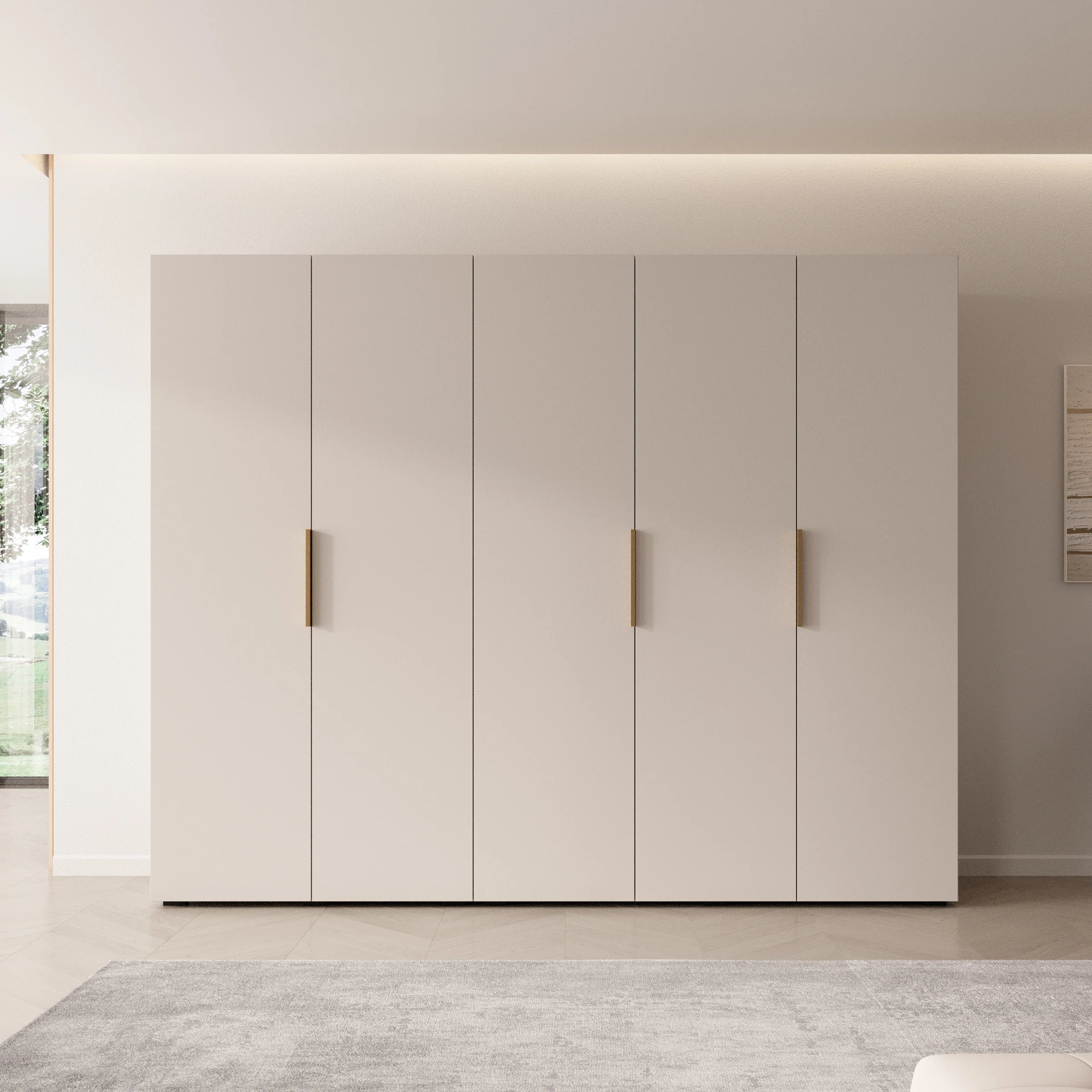 Marquesa - Kledingkast - Beige - 250x50x202 cm - Image 3