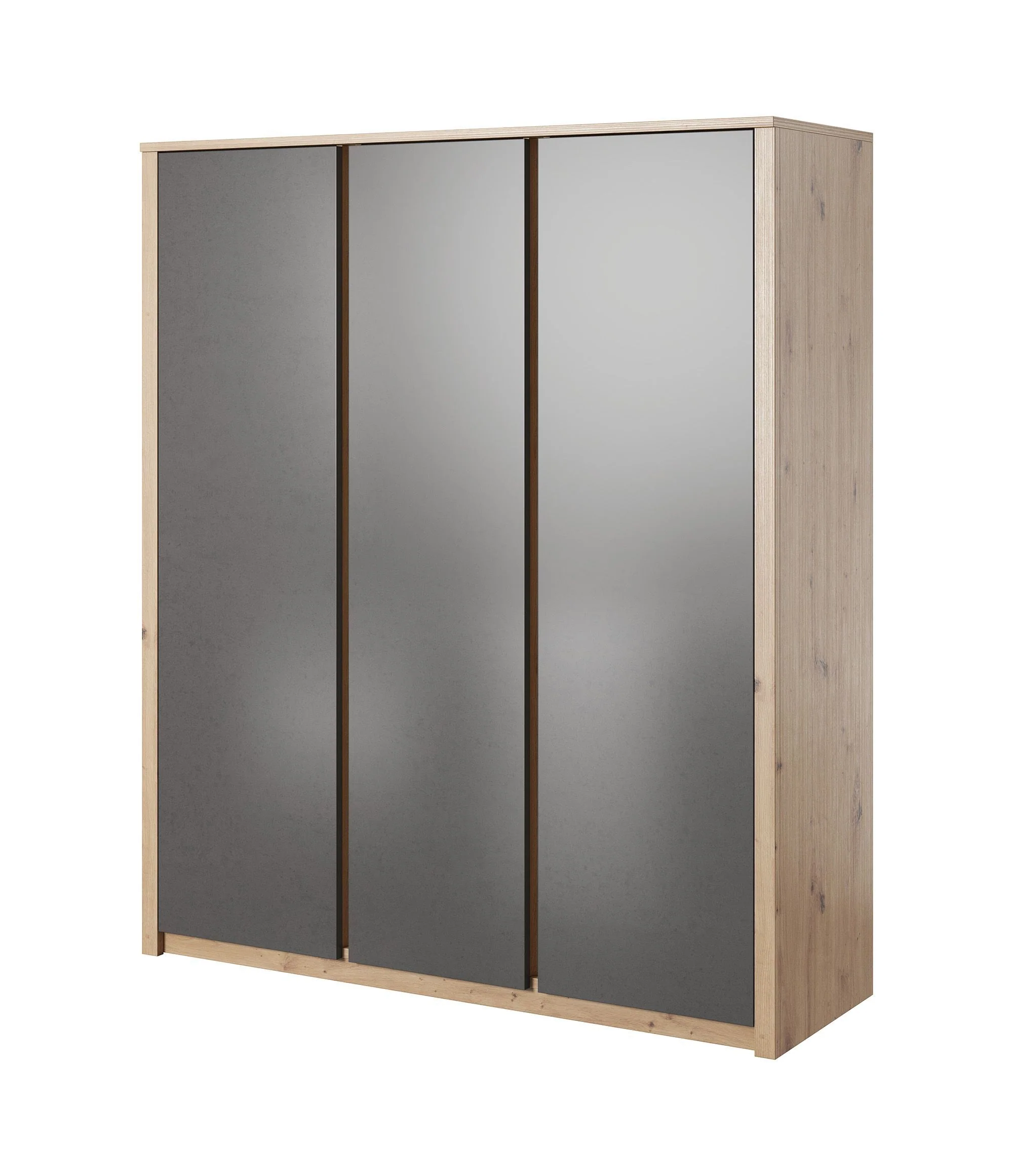 Melody - Kledingkast 3-deurs - Grijs/eiken - 166x53x197 cm - Image 6