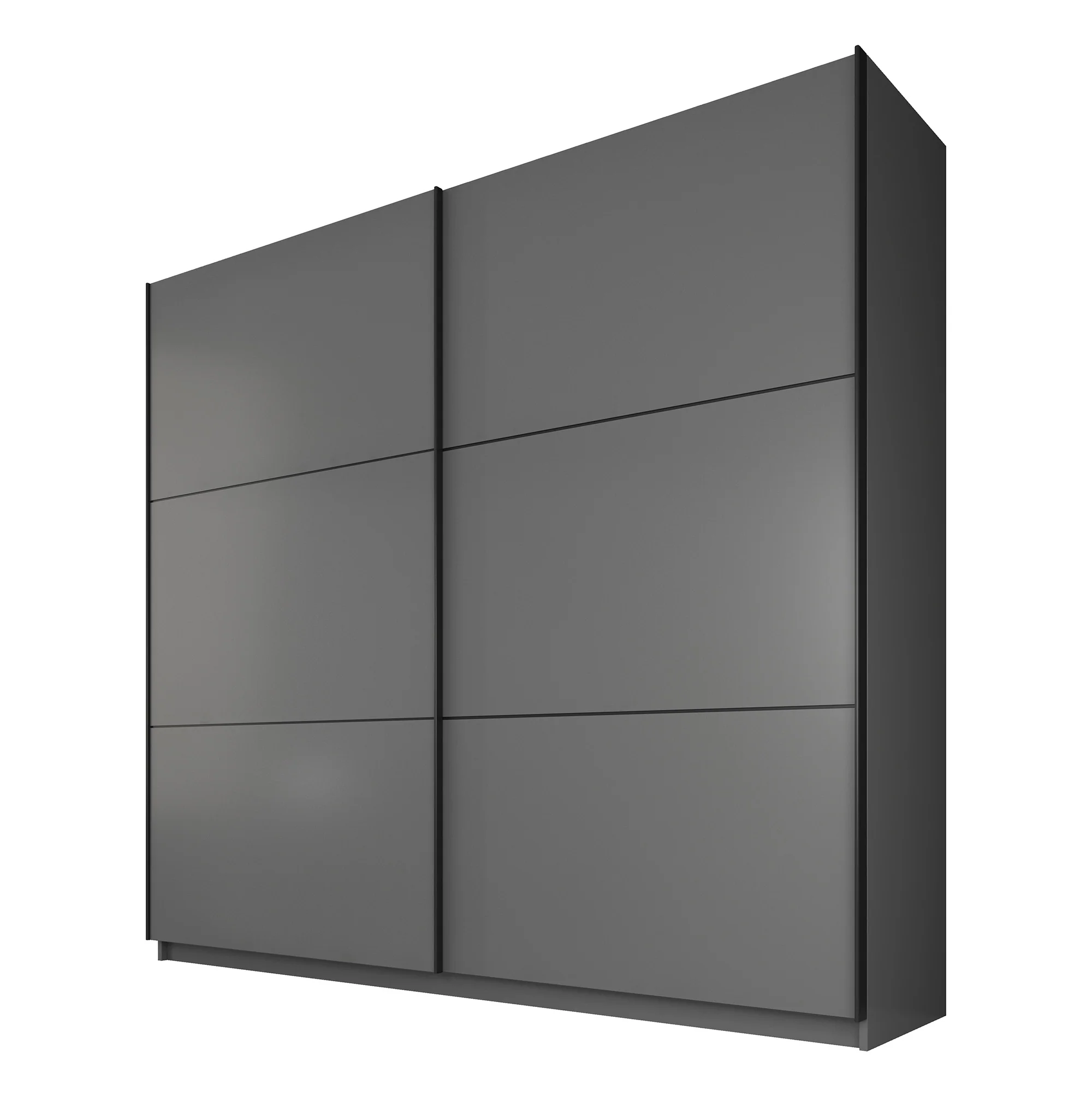 Samantha - Kledingkast met schuifdeuren - Grijs - 217x63x210 cm - Image 5