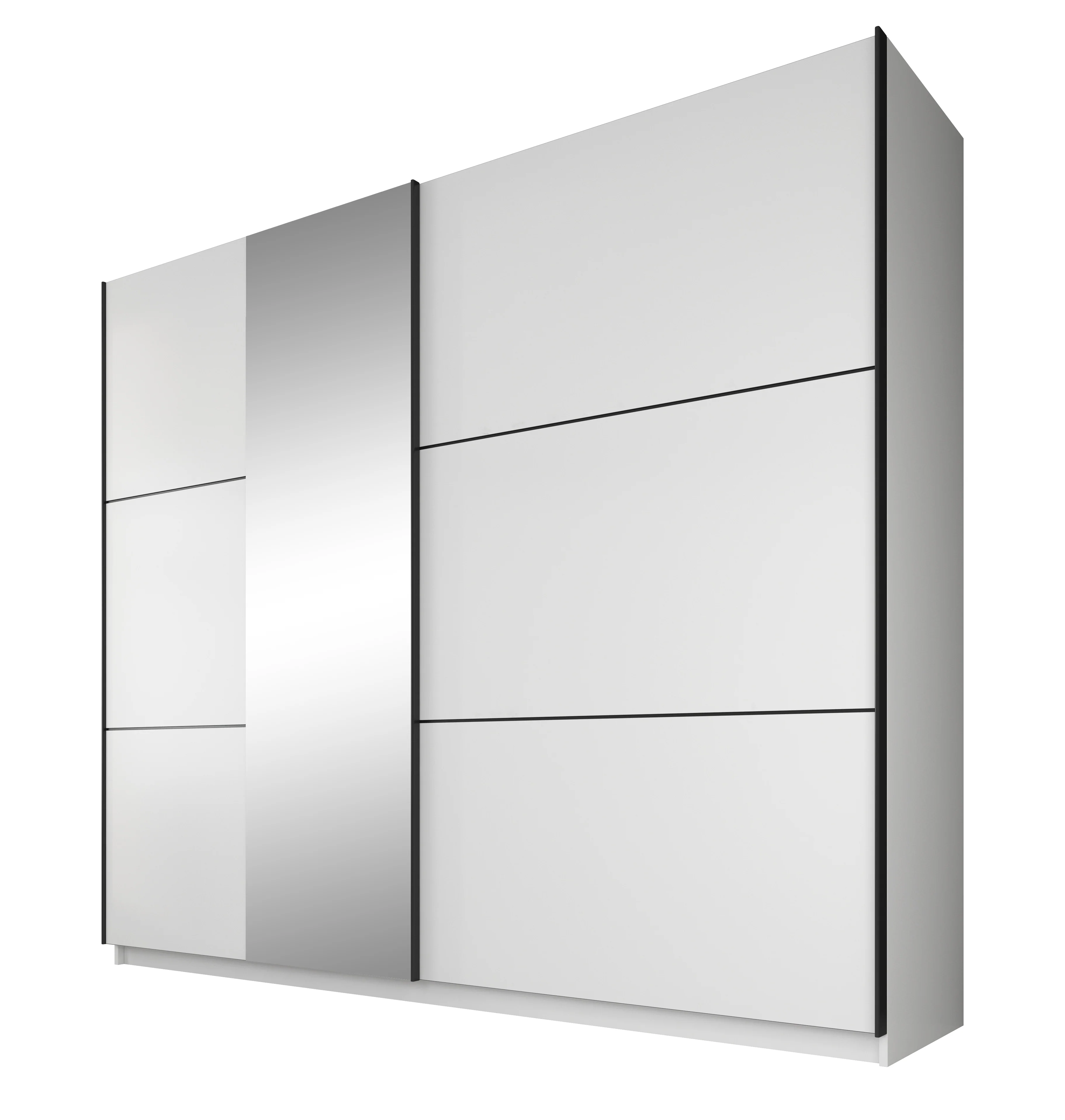 Samantha - Kledingkast met schuifdeuren - Wit - 237x62x210 cm - Image 5
