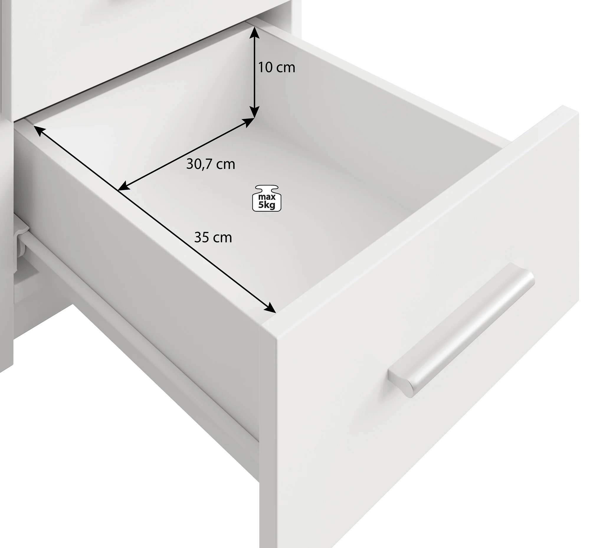 Stoke 2 - Kledingkast 4-deurs - Wit - 270x61x208 cm - Image 6