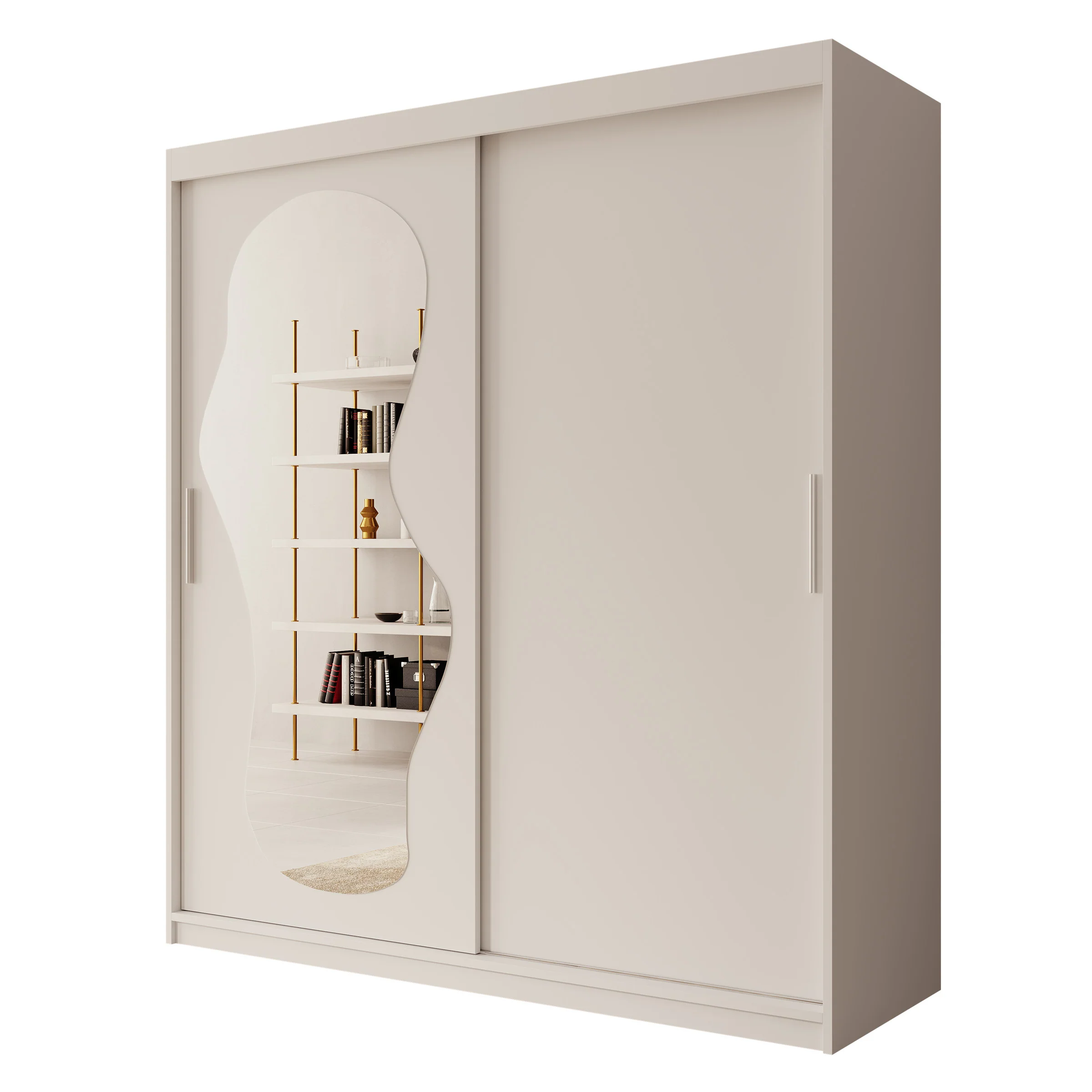 Ulysses - Kledingkast met schuifdeuren - Wit - 180x62x200 cm - Image 6