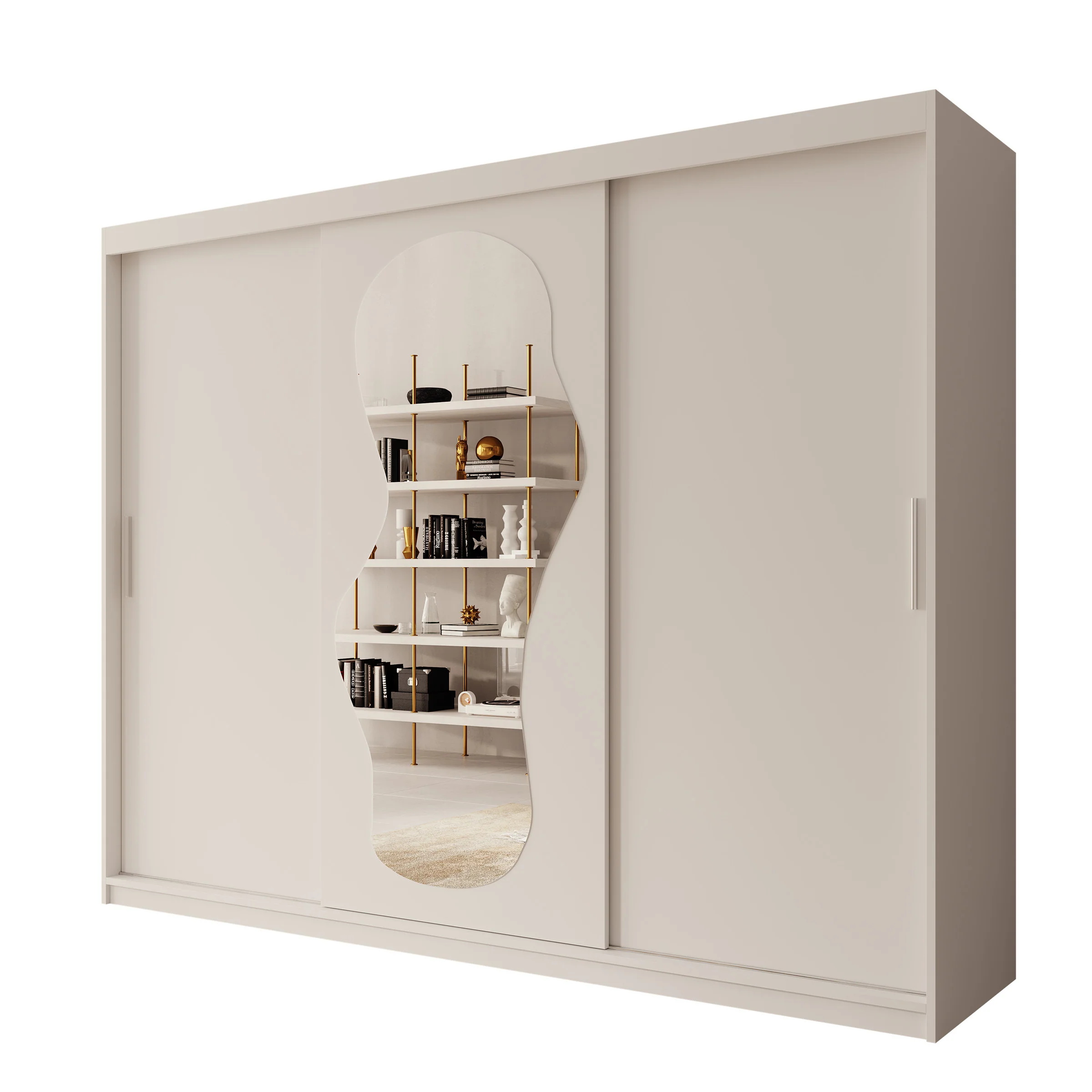 Ulysses - Kledingkast met schuifdeuren - Wit - 250x62x200 cm - Image 6