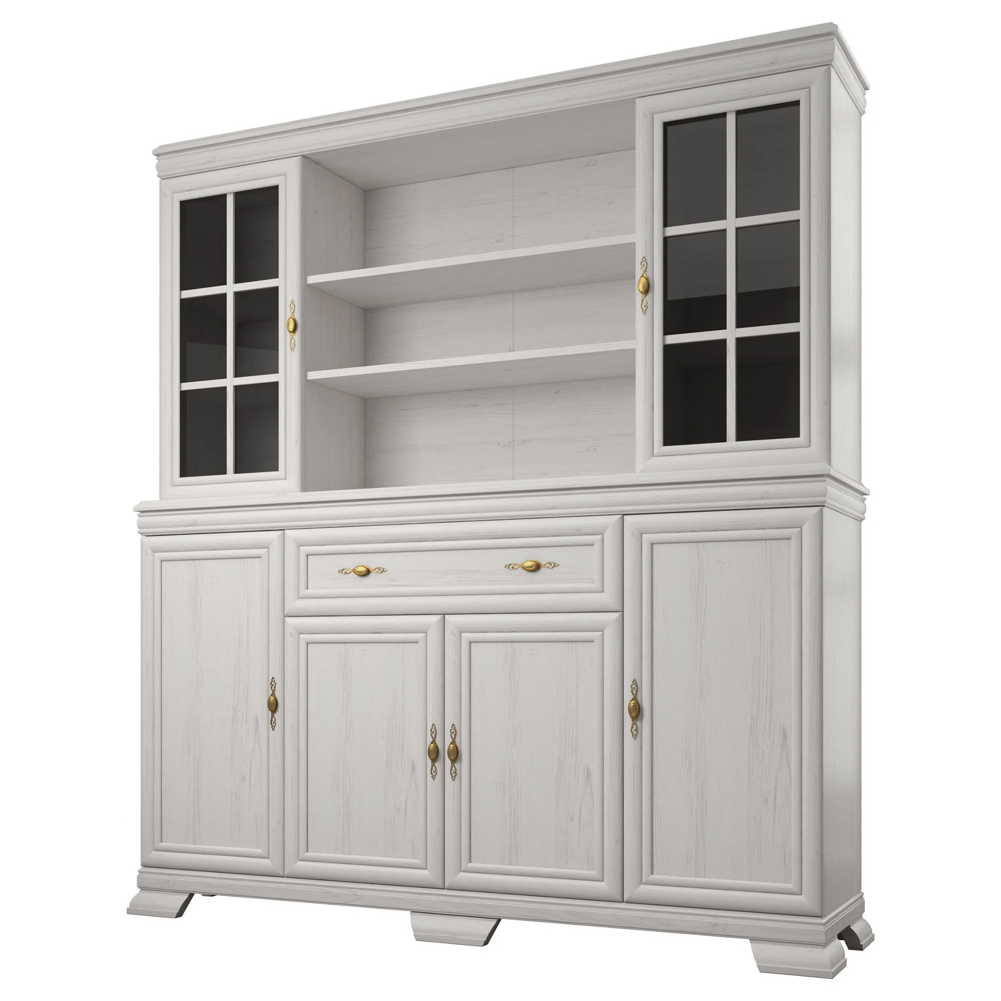 Kresto - Buffetkast - Wit/eiken - 168x40x197 cm - Image 5