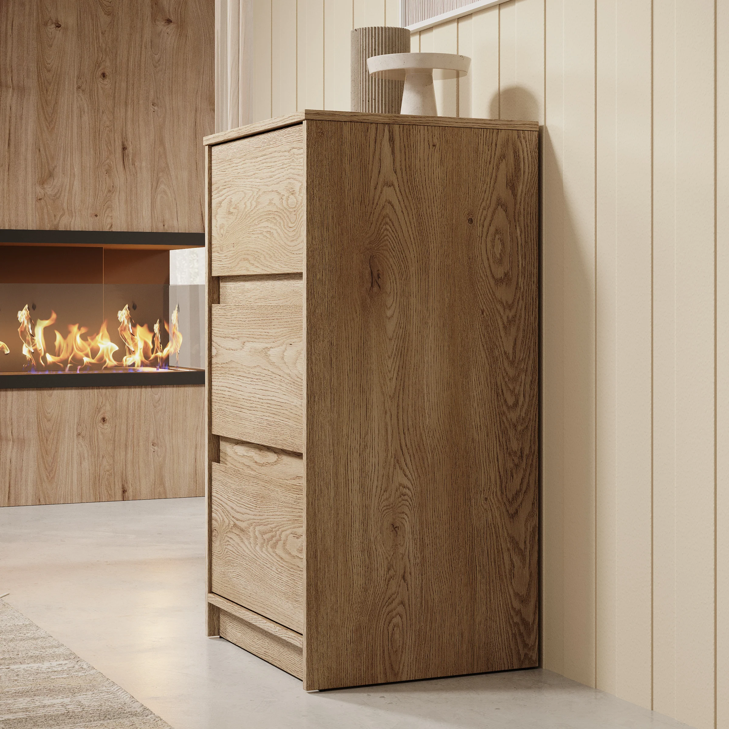 Cuarto - Ladekast - Eiken - 47x40x87 cm - Image 4