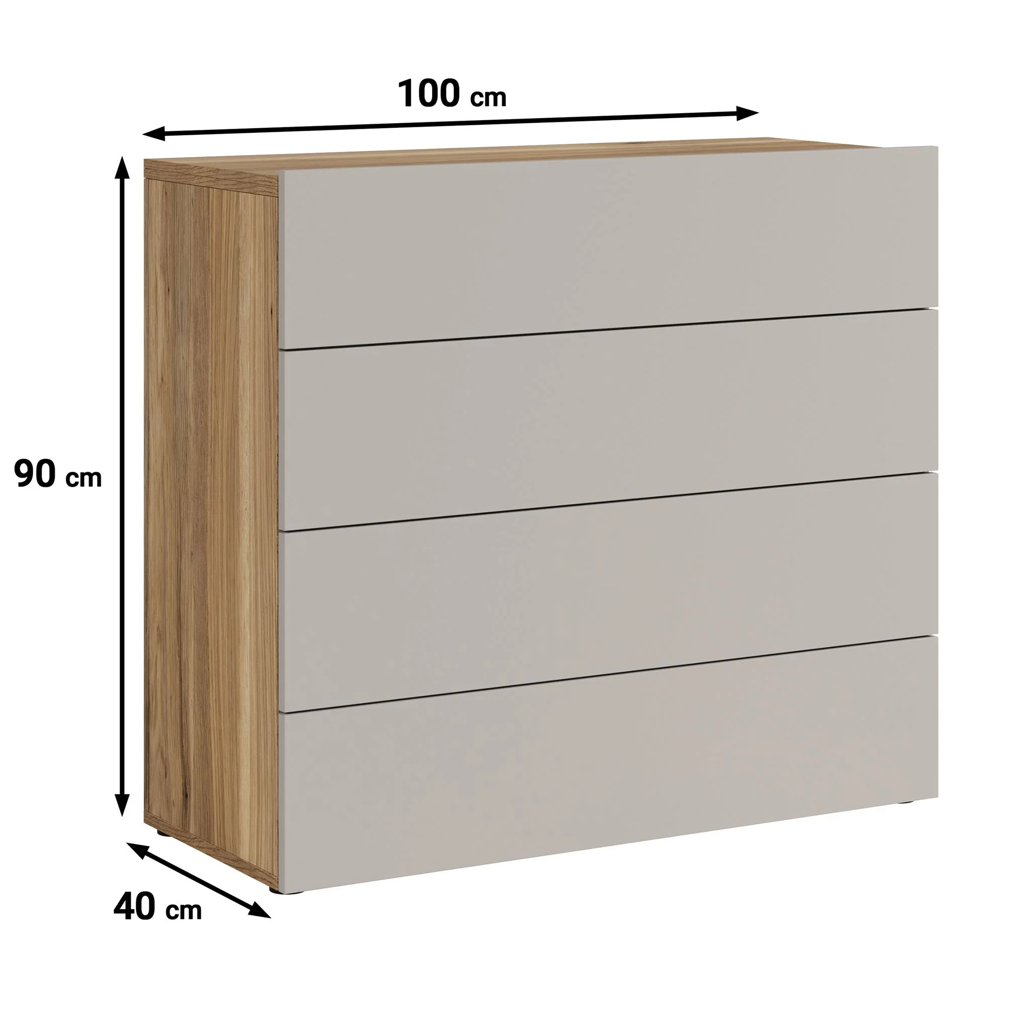 Innocent - Ladekast - Beige - 100x40x90 cm - Image 5