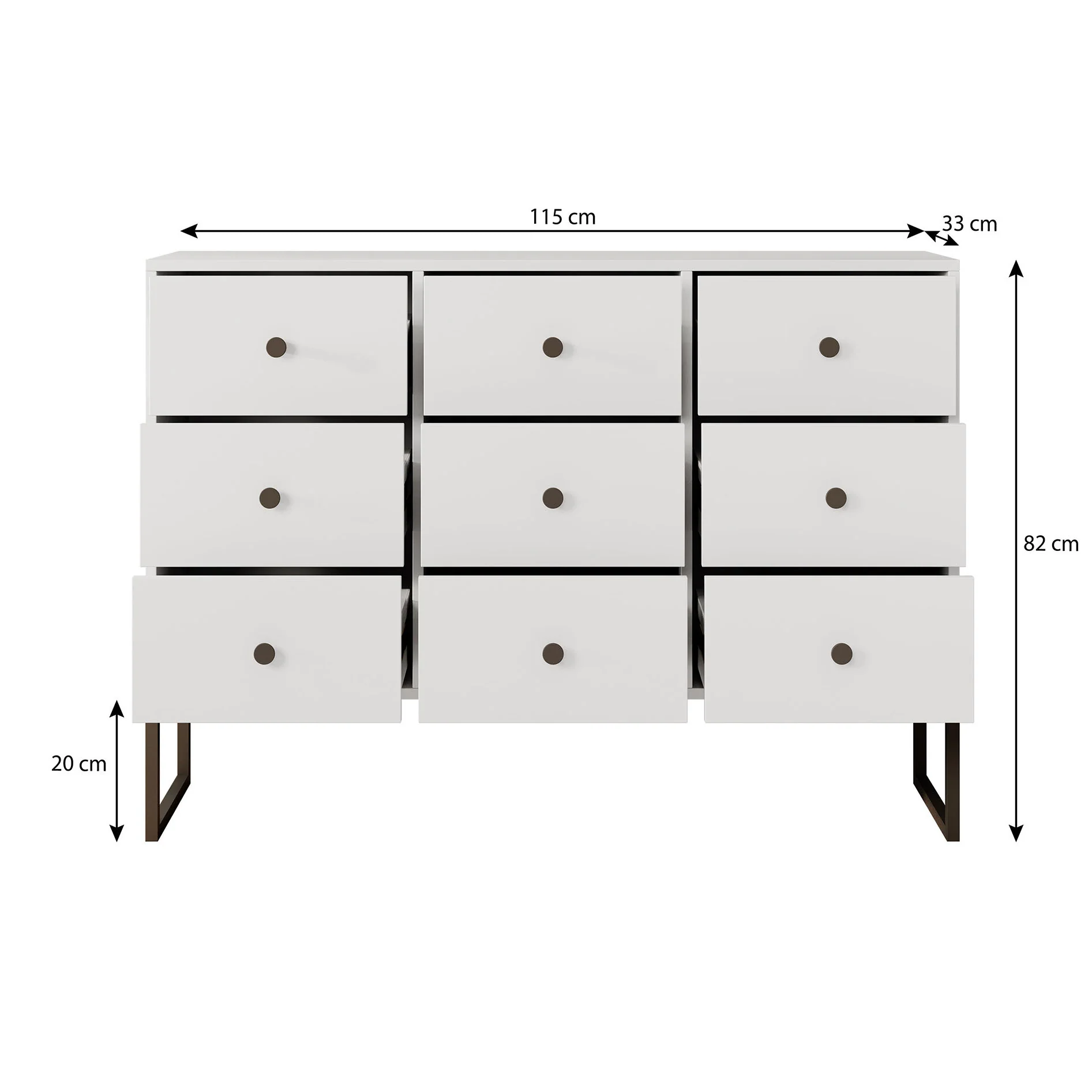 Lyndall - Ladekast - Beige - 115x33x82 cm - Image 5