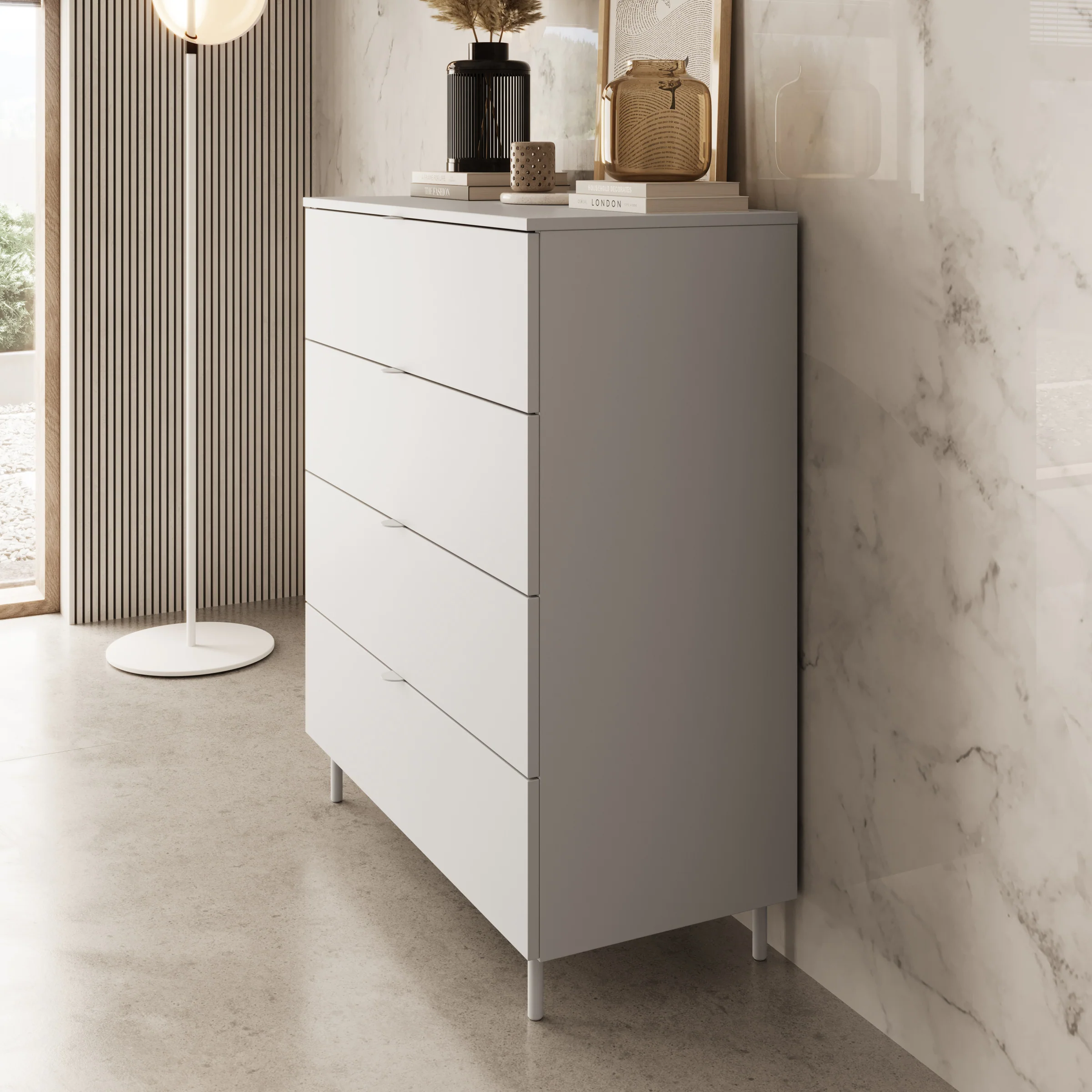 Malvare - Ladekast - Wit - 90x103x41 cm - Image 4