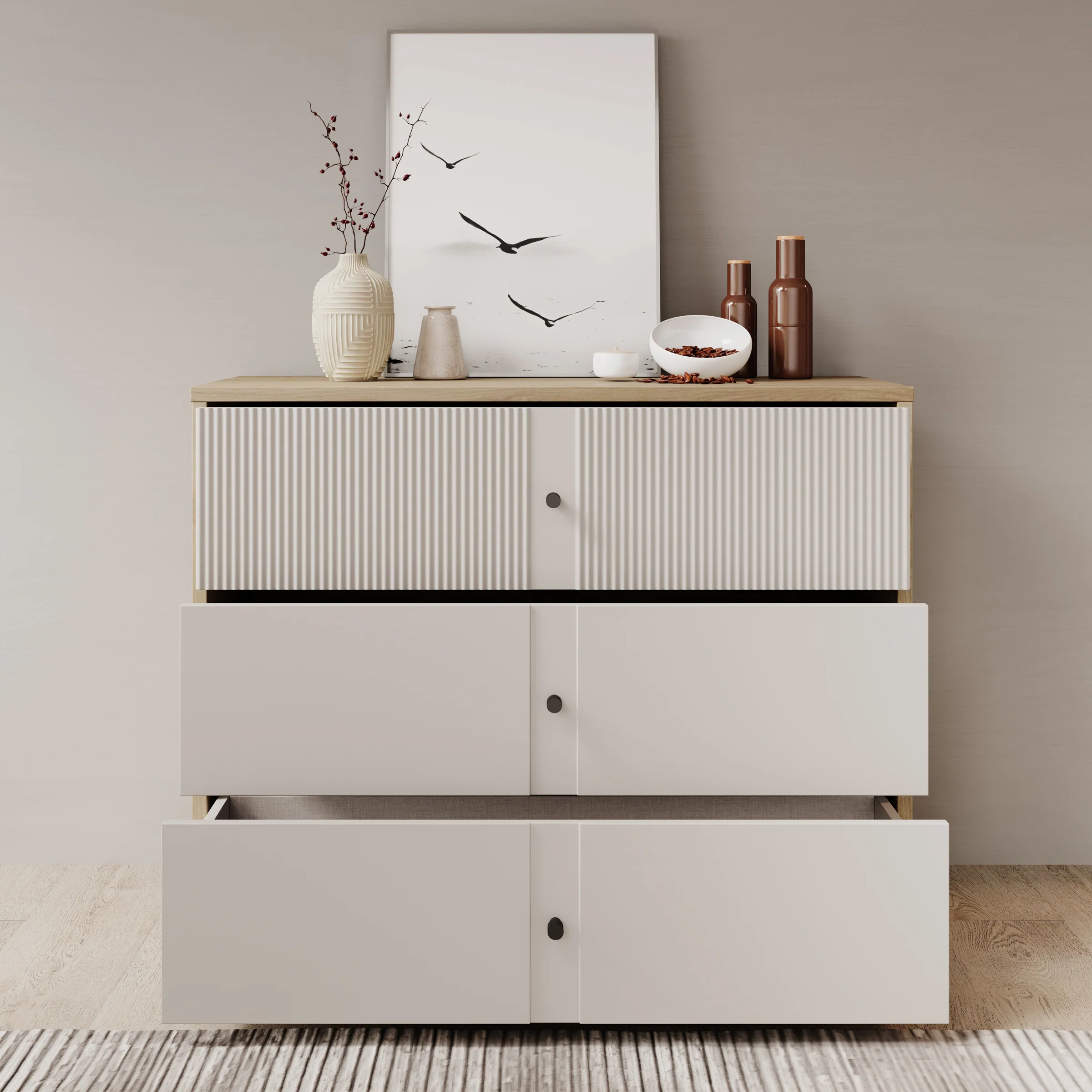 Riggs - Ladekast - Beige - 105x42x83 cm - Image 2