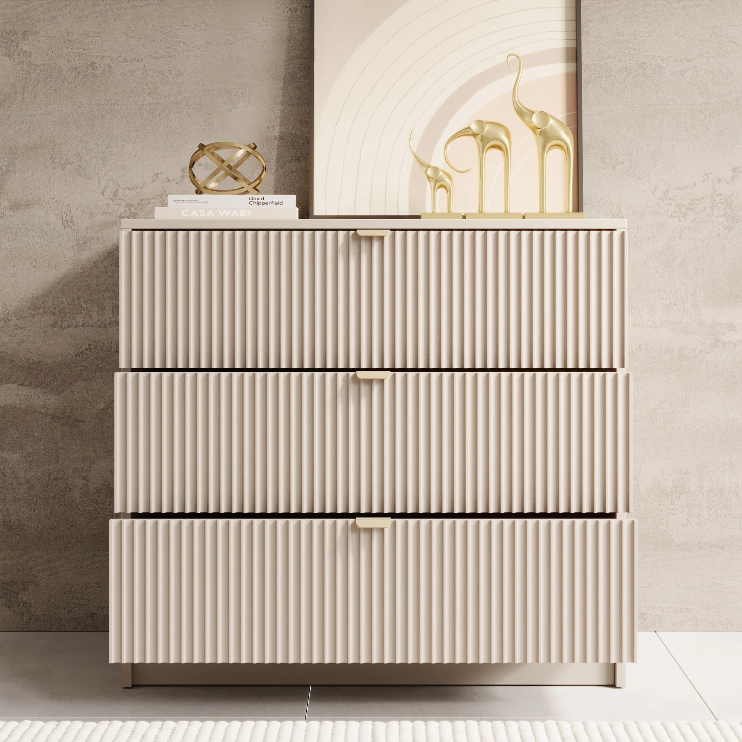 Tavares - Ladekast - Beige - 80x40x75 cm - Image 2
