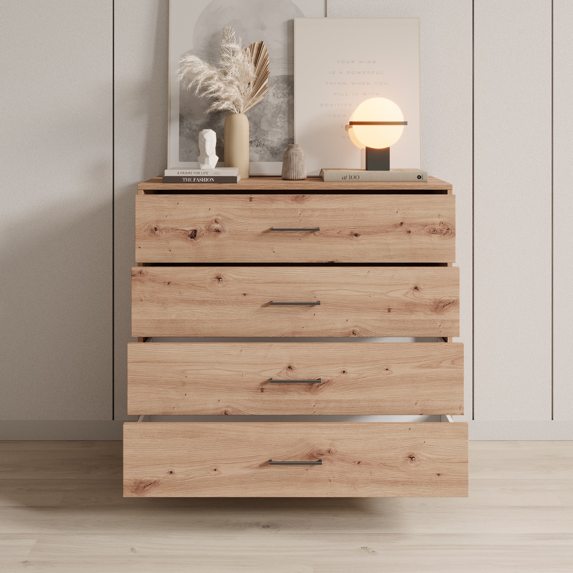 Ladekast Vidor - Eiken - 93x40x90 cm - Image 2