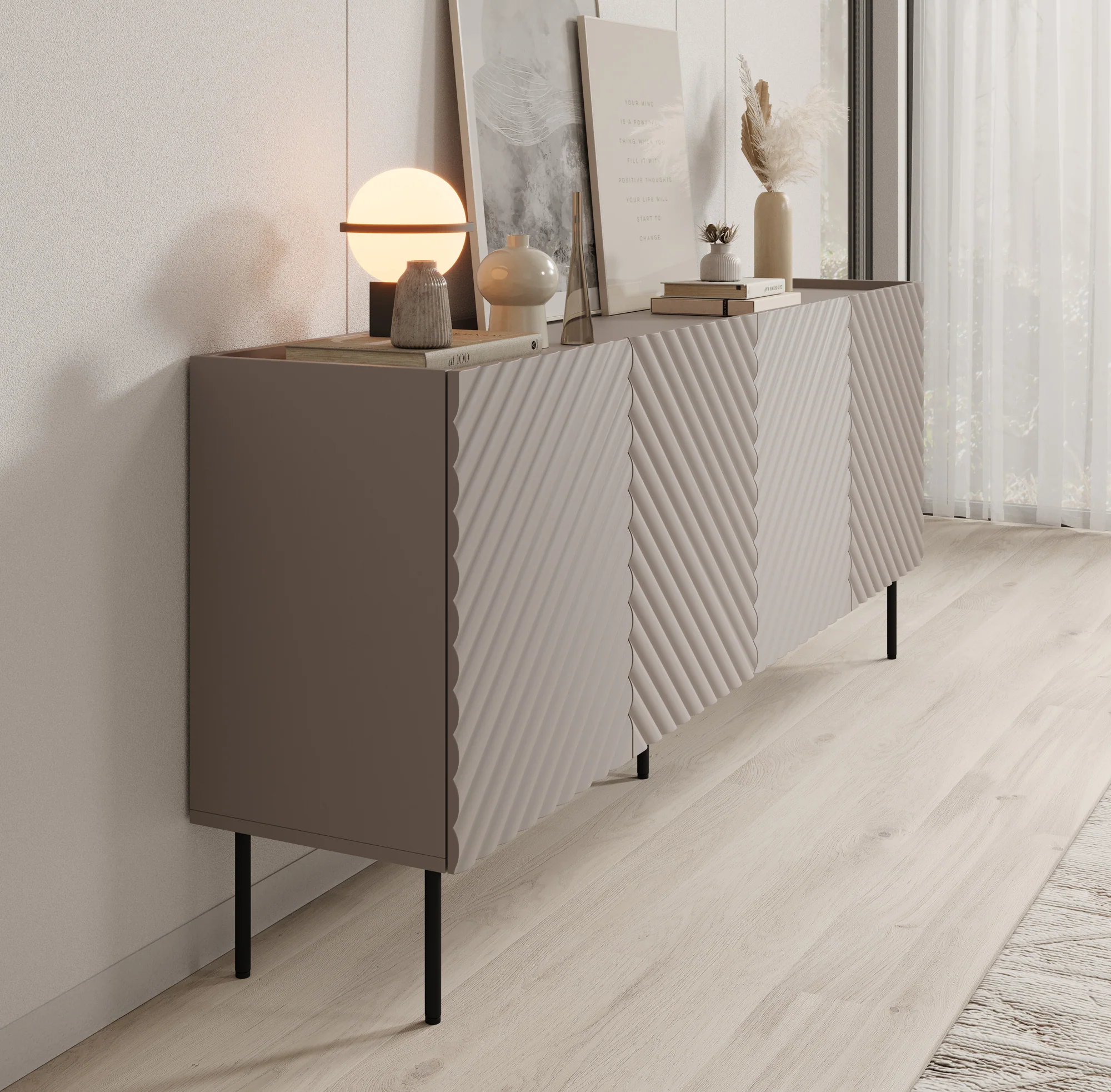 Laguna - Dressoir - Beige - 200x40x80 cm - Image 4