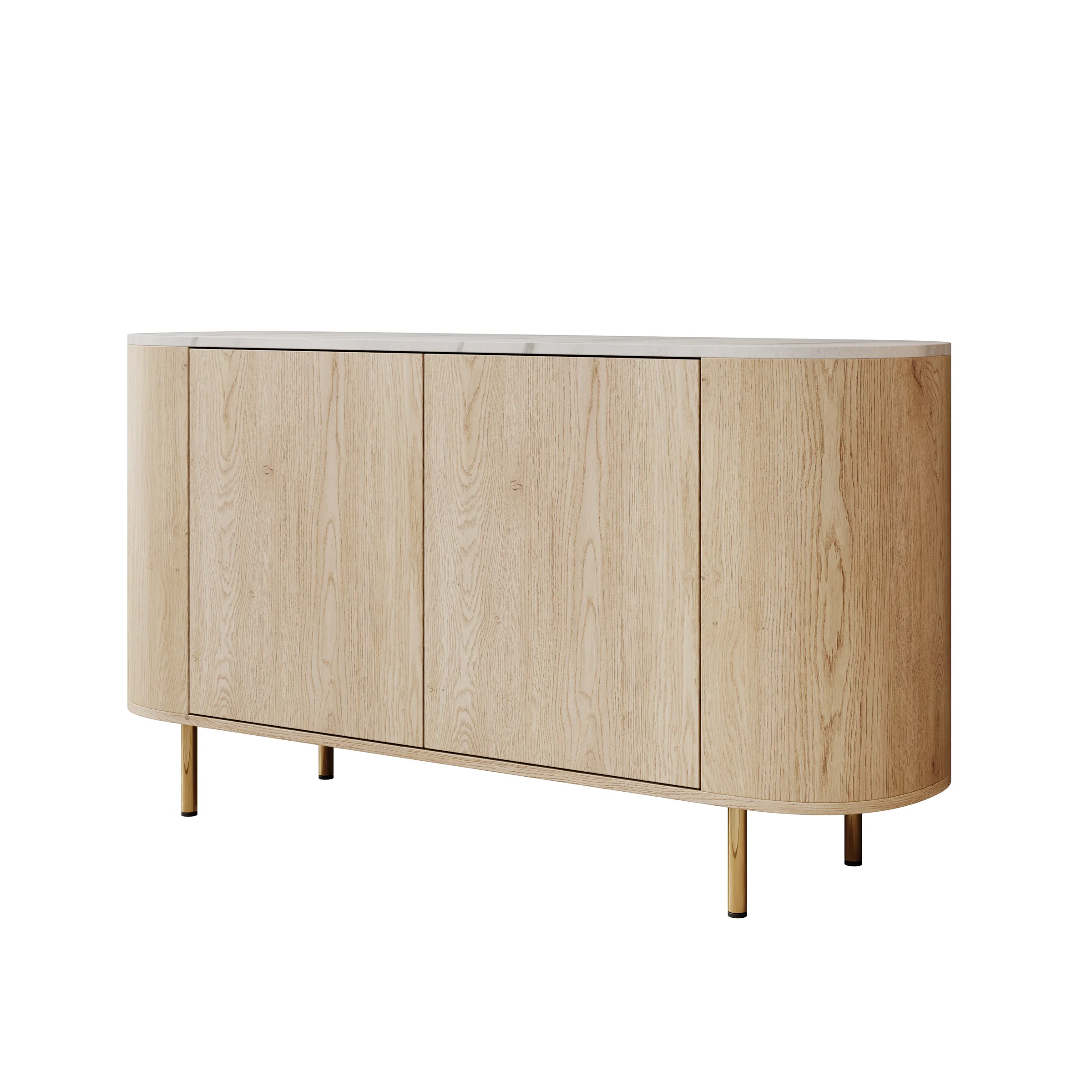 Lauran - Dressoir - Eiken/Wit - 138x40x75 cm - Image 6