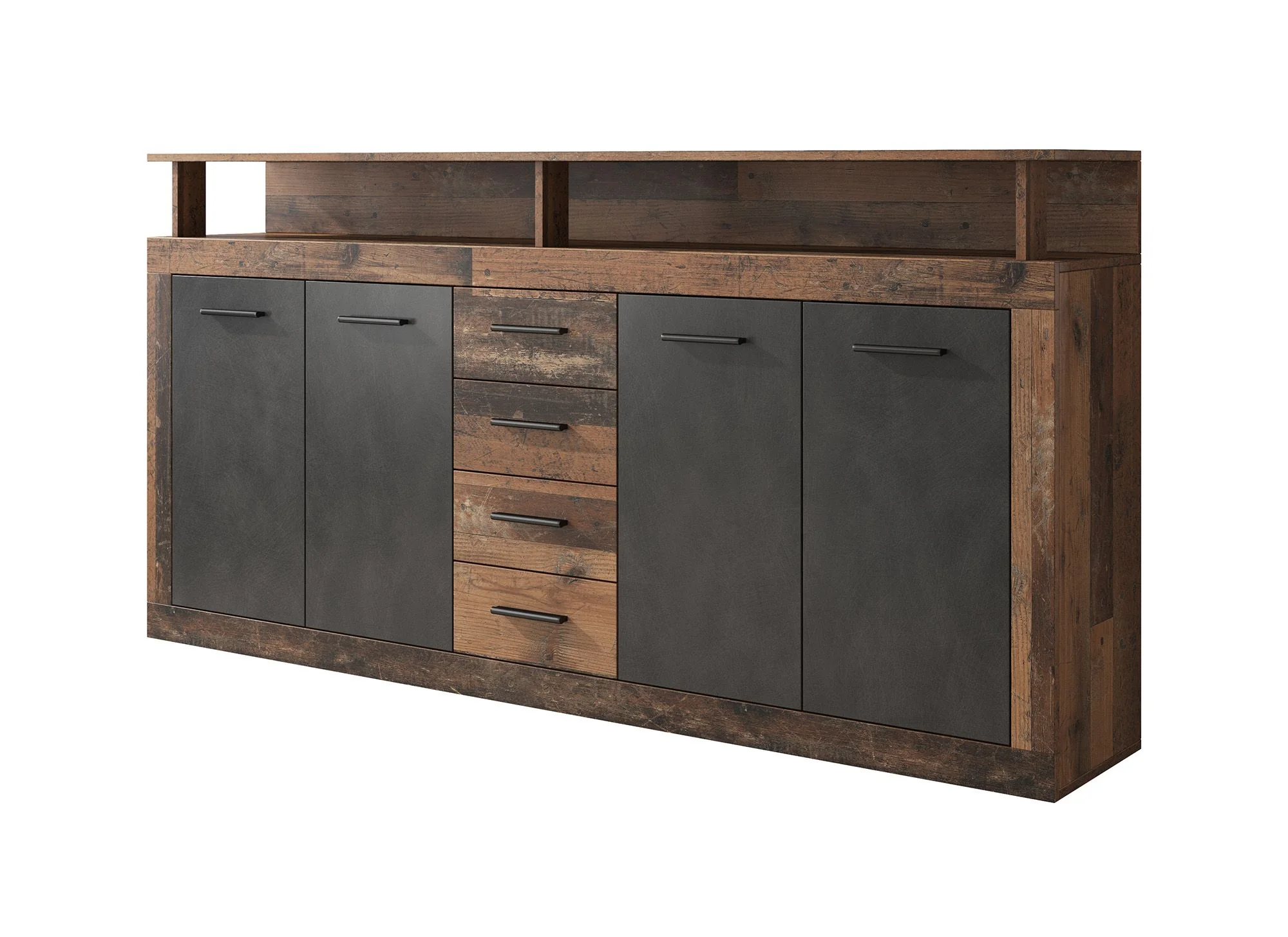 Lavina - Dressoir - Old wood/antraciet - 190x32x96 cm - Image 7