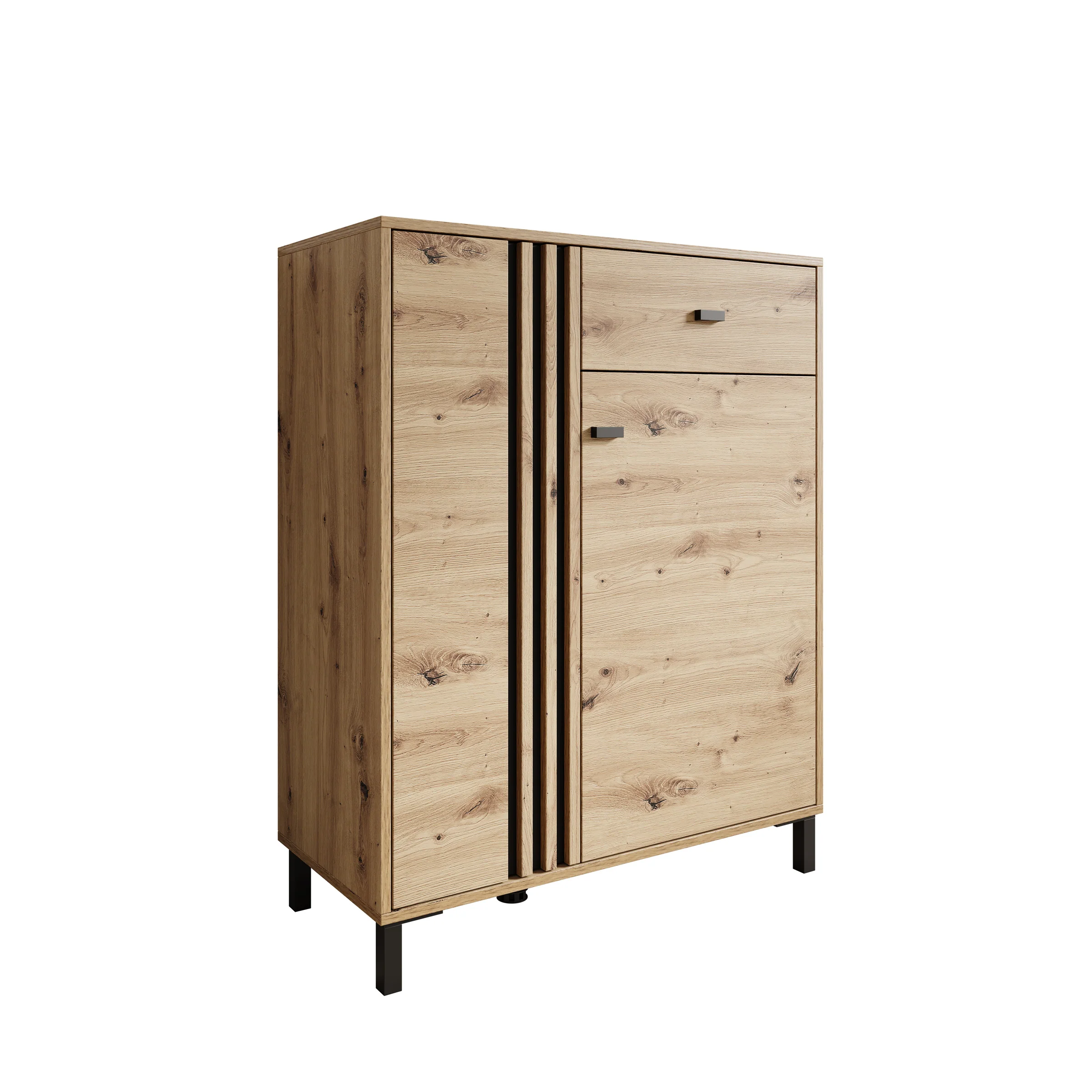 Lazuli - Schoenenkast - Eikenpatroon - 87x40x110 cm - Image 8