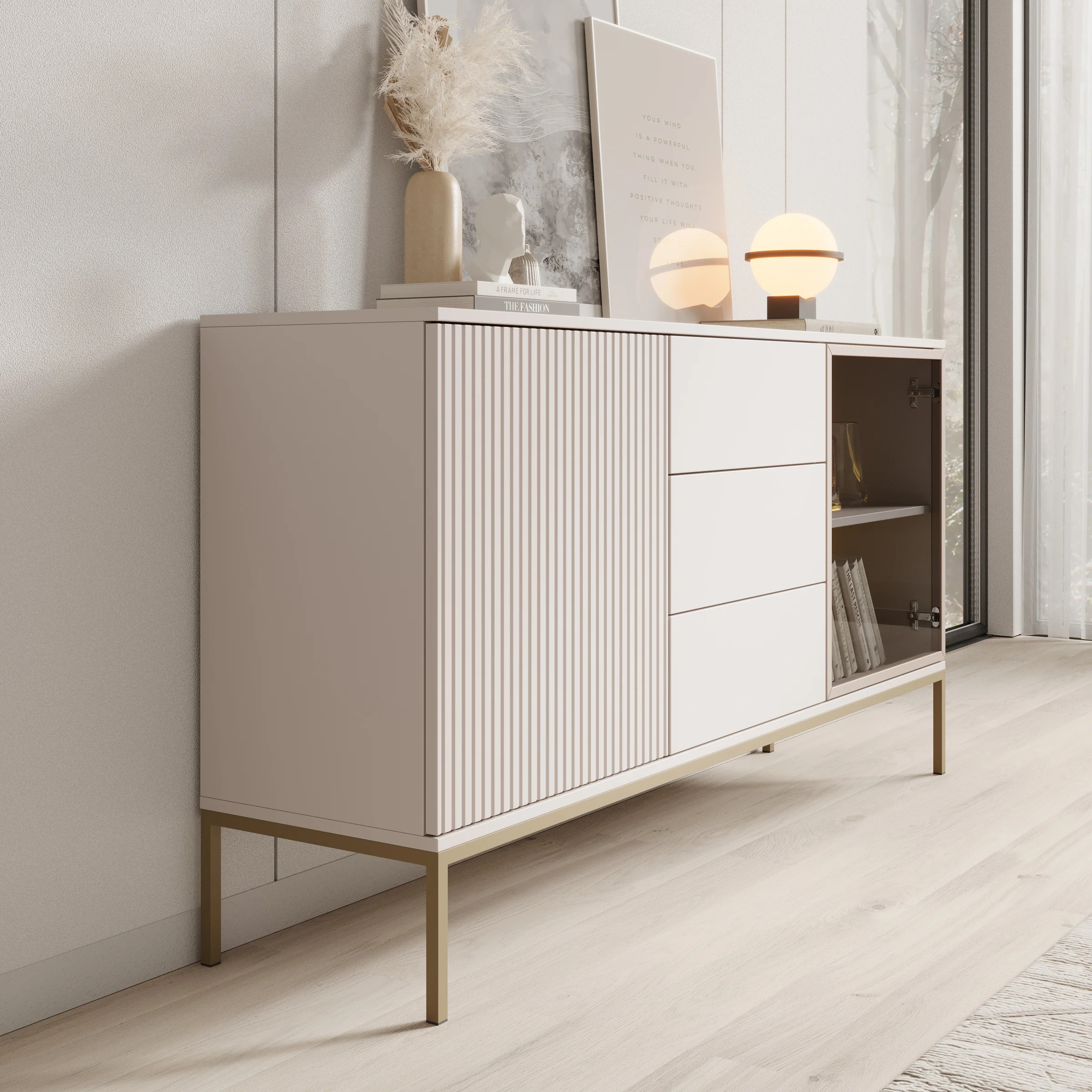 Legend 2 - Dressoir - Beige - 153x39x83 cm - Image 4
