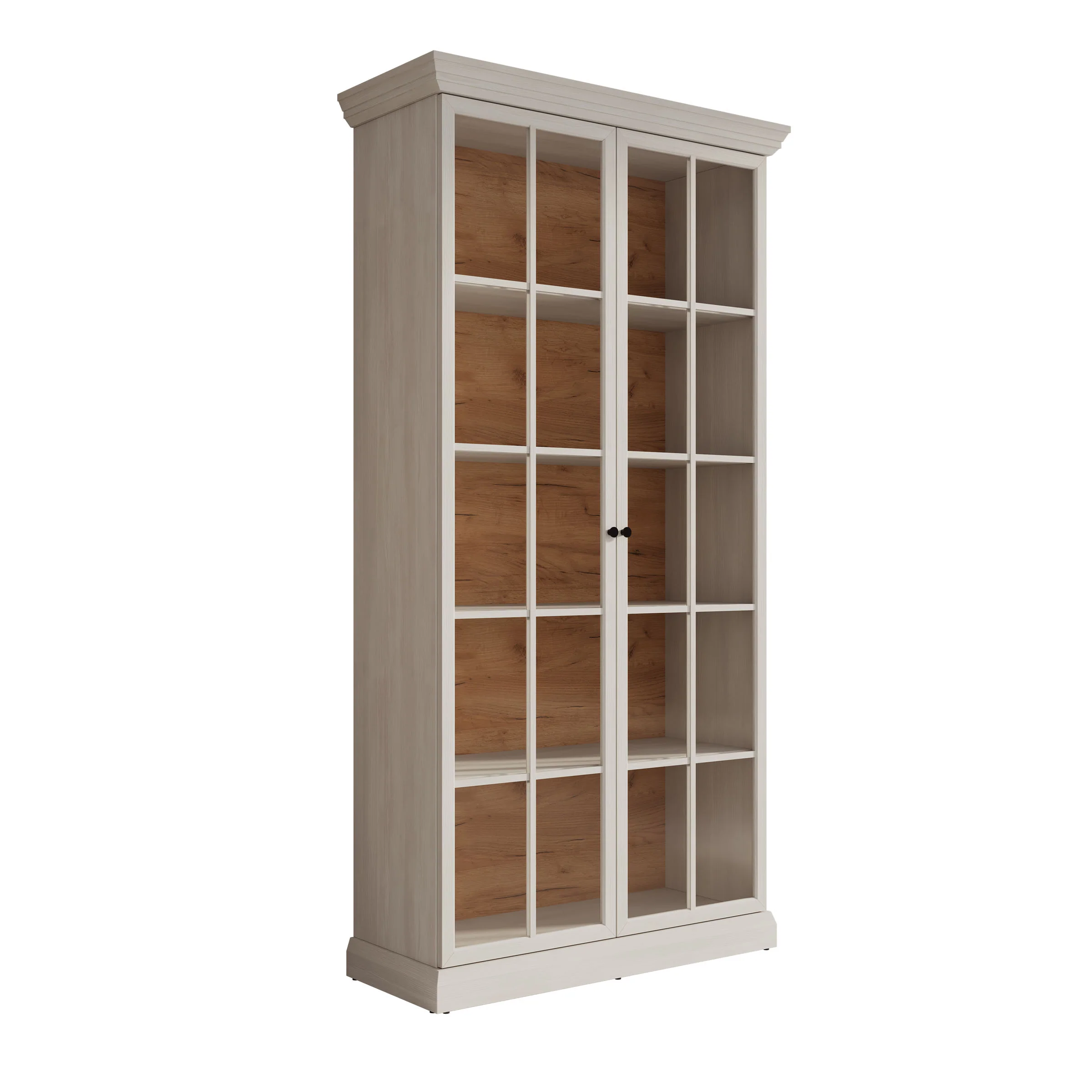 Leroy - Vitrinekast - Wit - 102x41x199 cm - Image 6