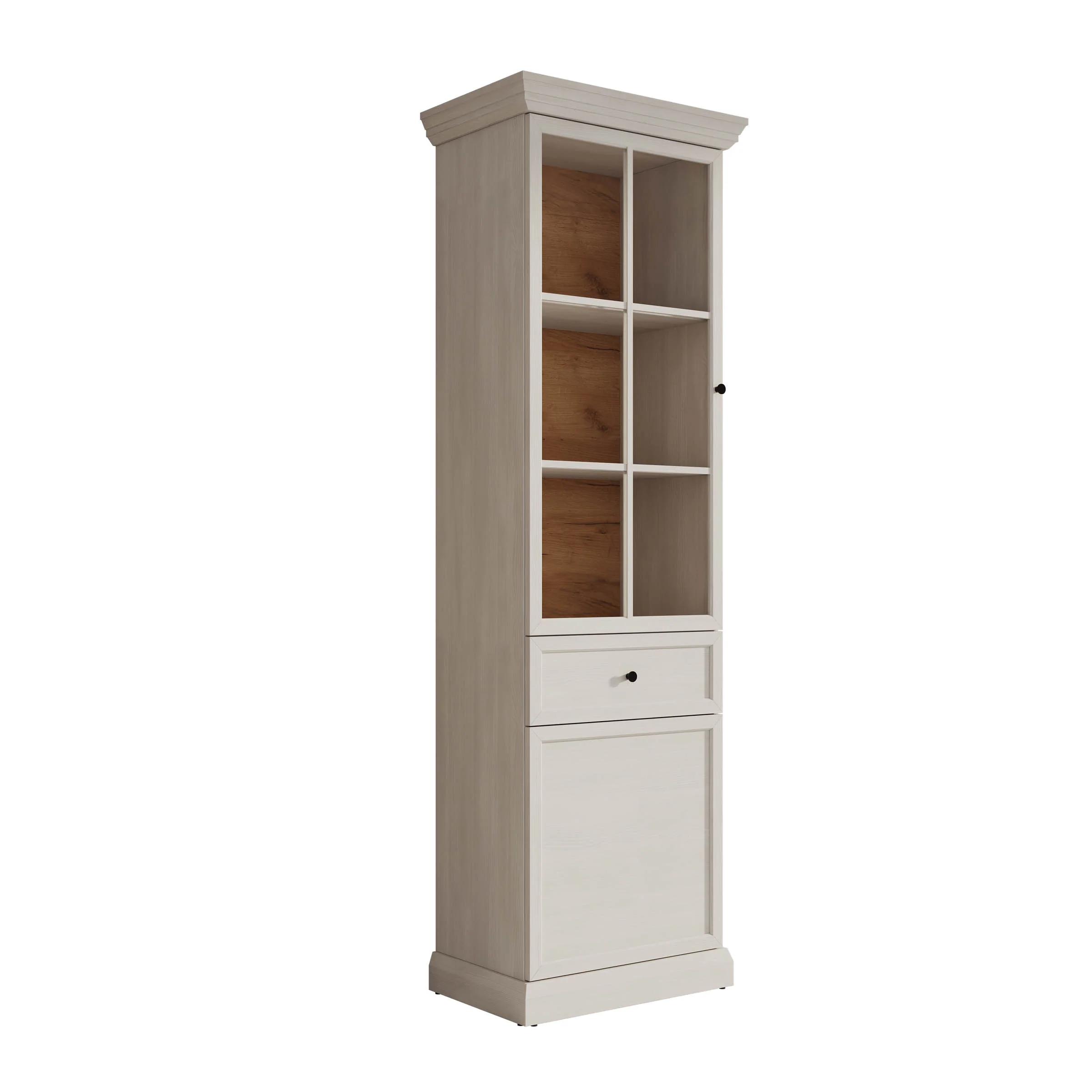 Leroy - Vitrinekast - Wit - 63x41x199 cm - Image 7