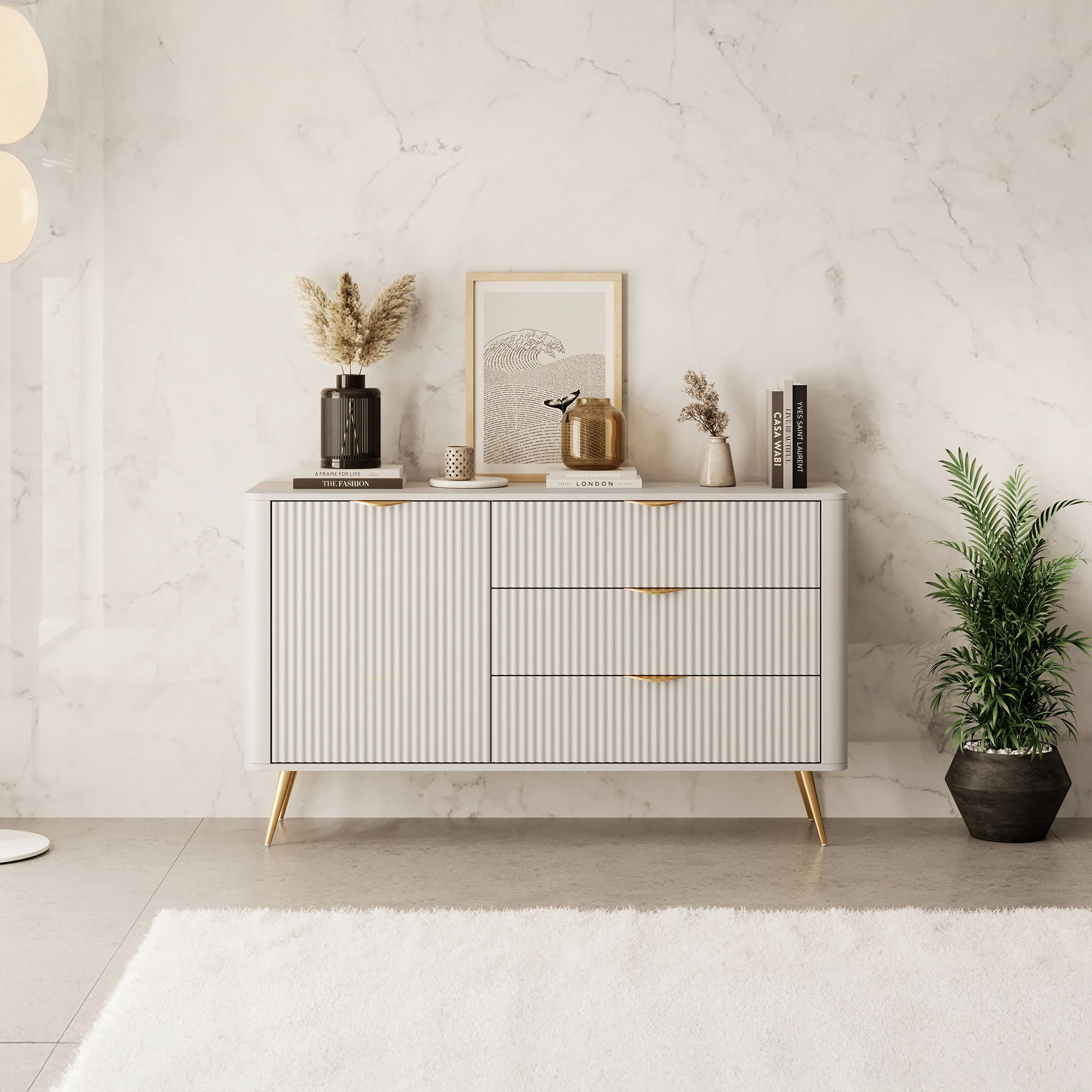 Lima - Dressoir - Beige - 138x38x81 cm - Image 3