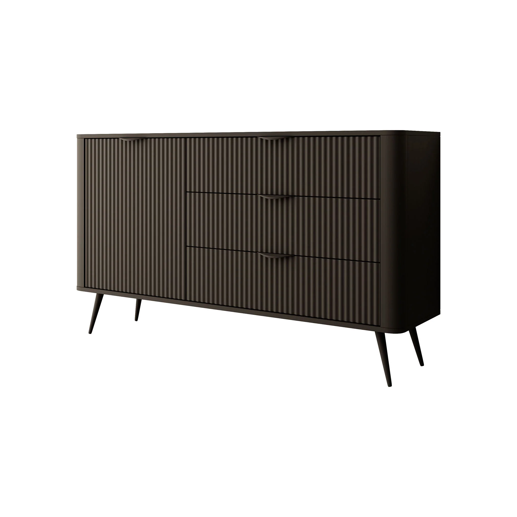 Lima - Dressoir - Zwart - 138x38x81 cm - Image 6