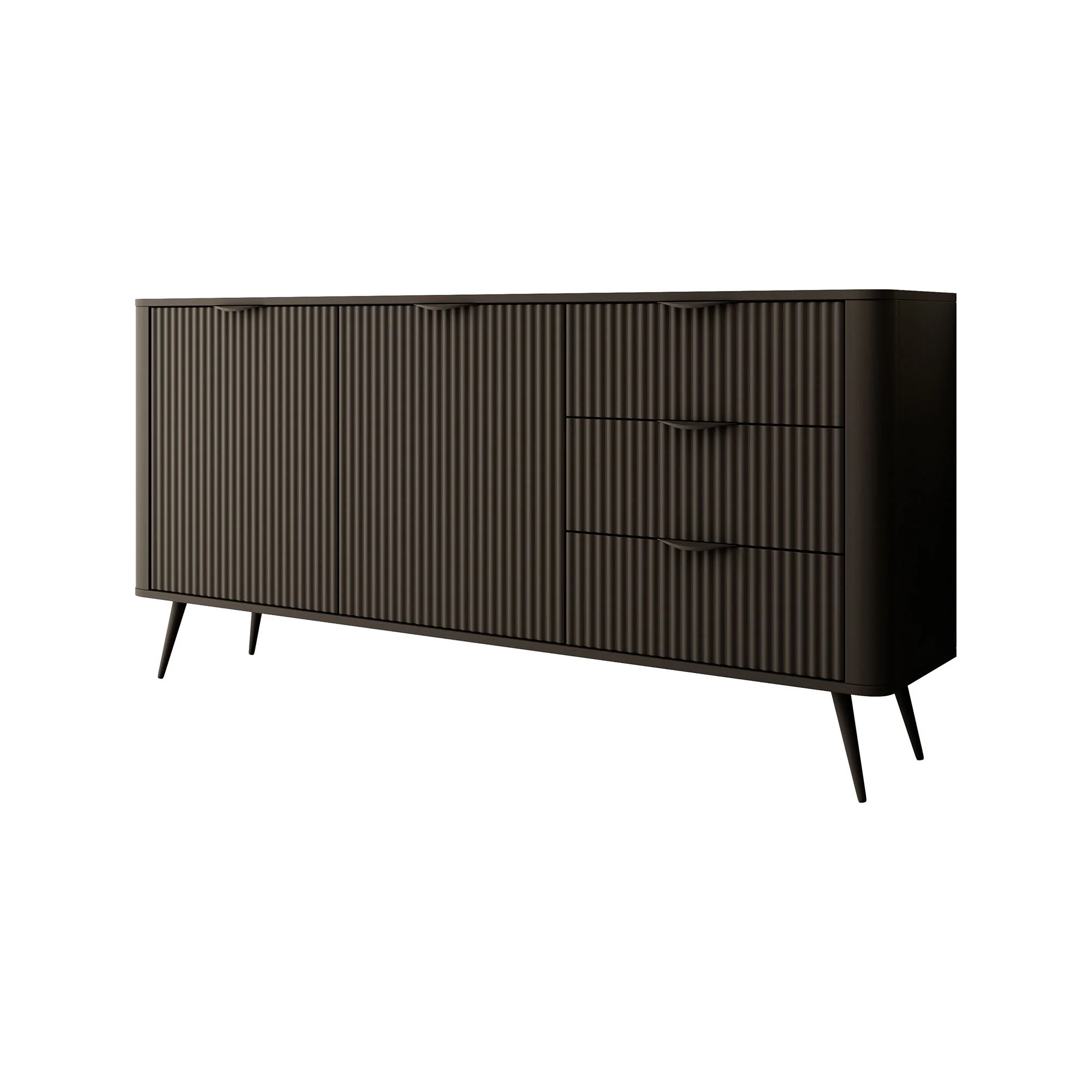 Lima - Dressoir - Zwart - 163x38x81 cm - Image 6