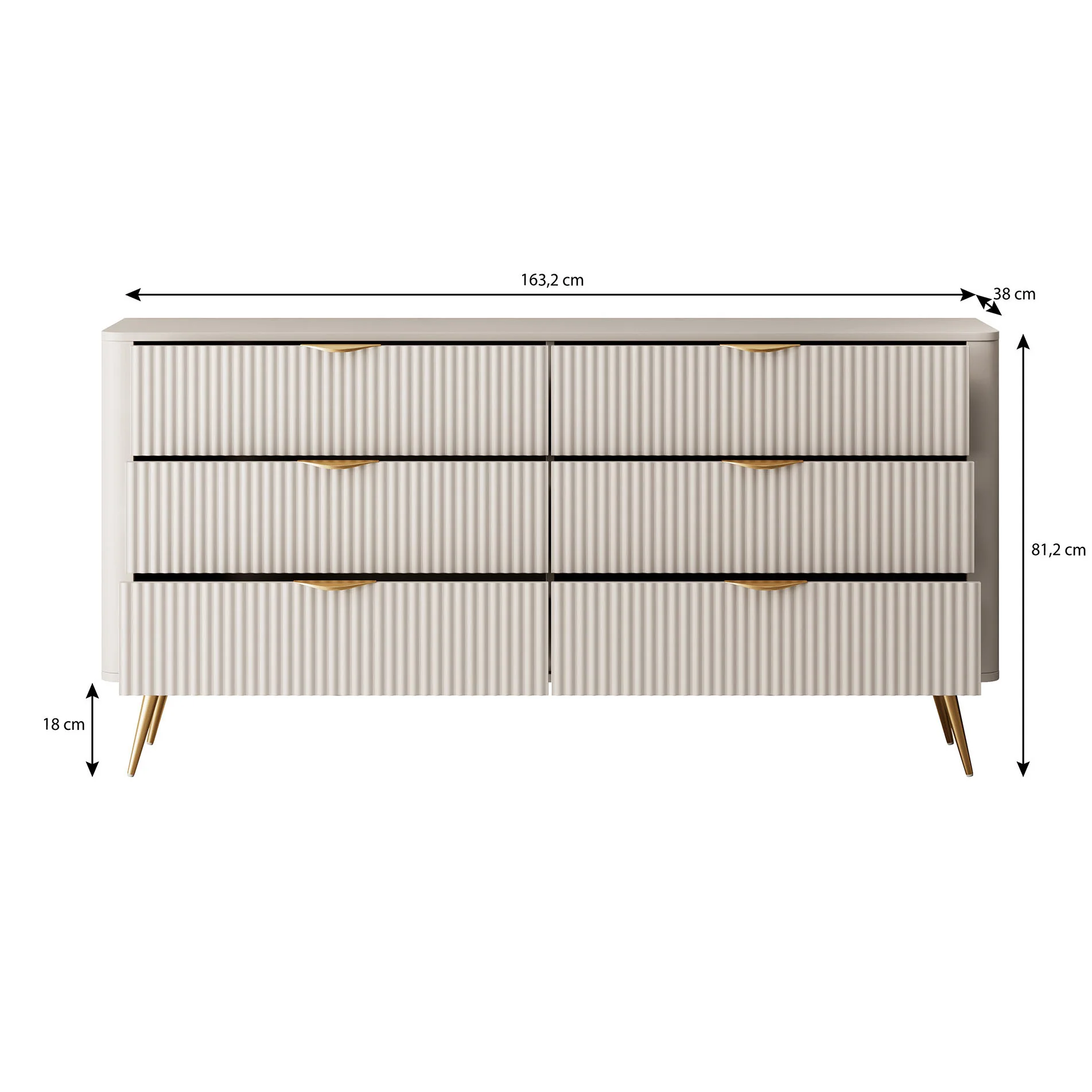 Lima - Ladekast - Zwart - 163x38x81 cm - Image 5