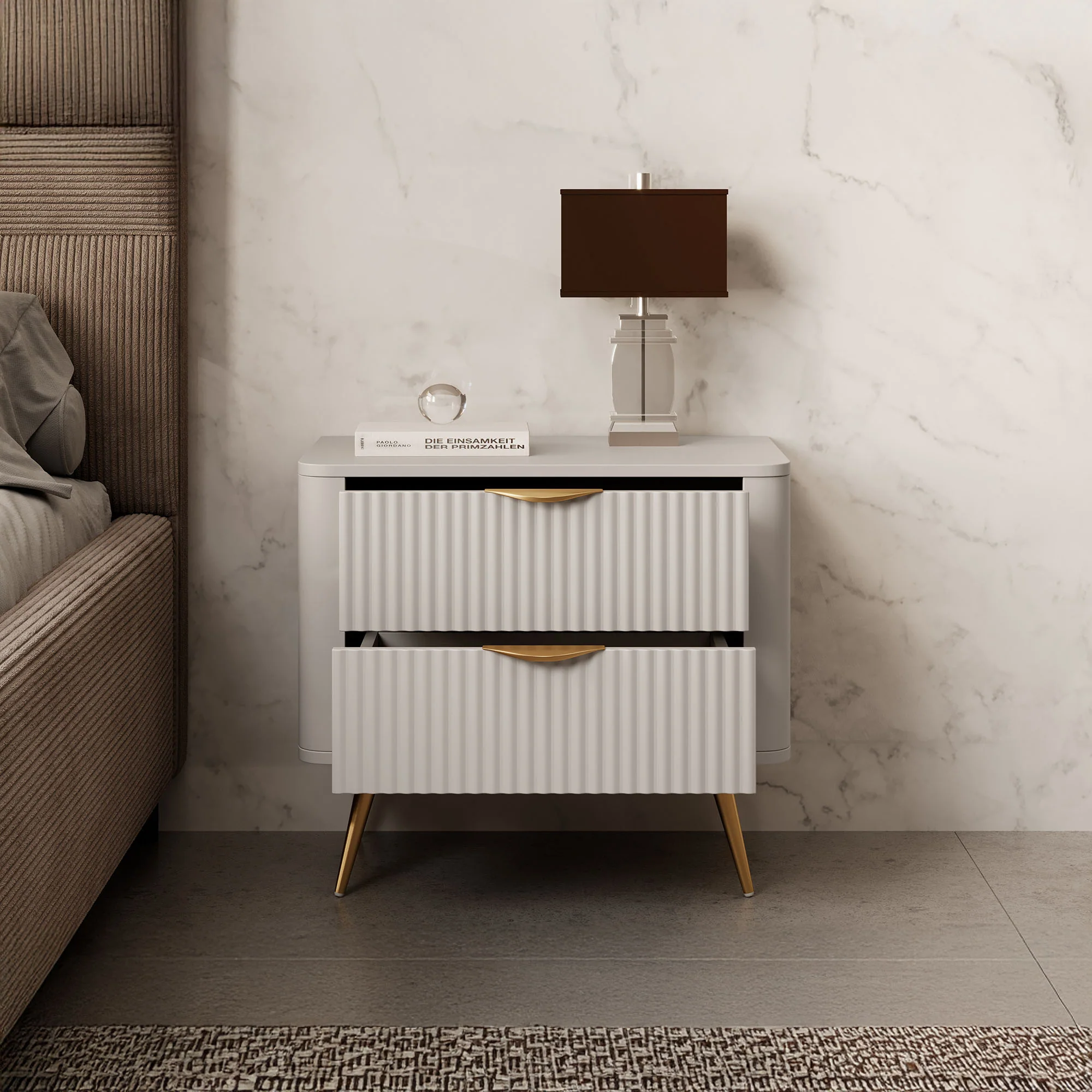 Lima - Nachtkastje - Beige - 63x38x55 cm - Image 2