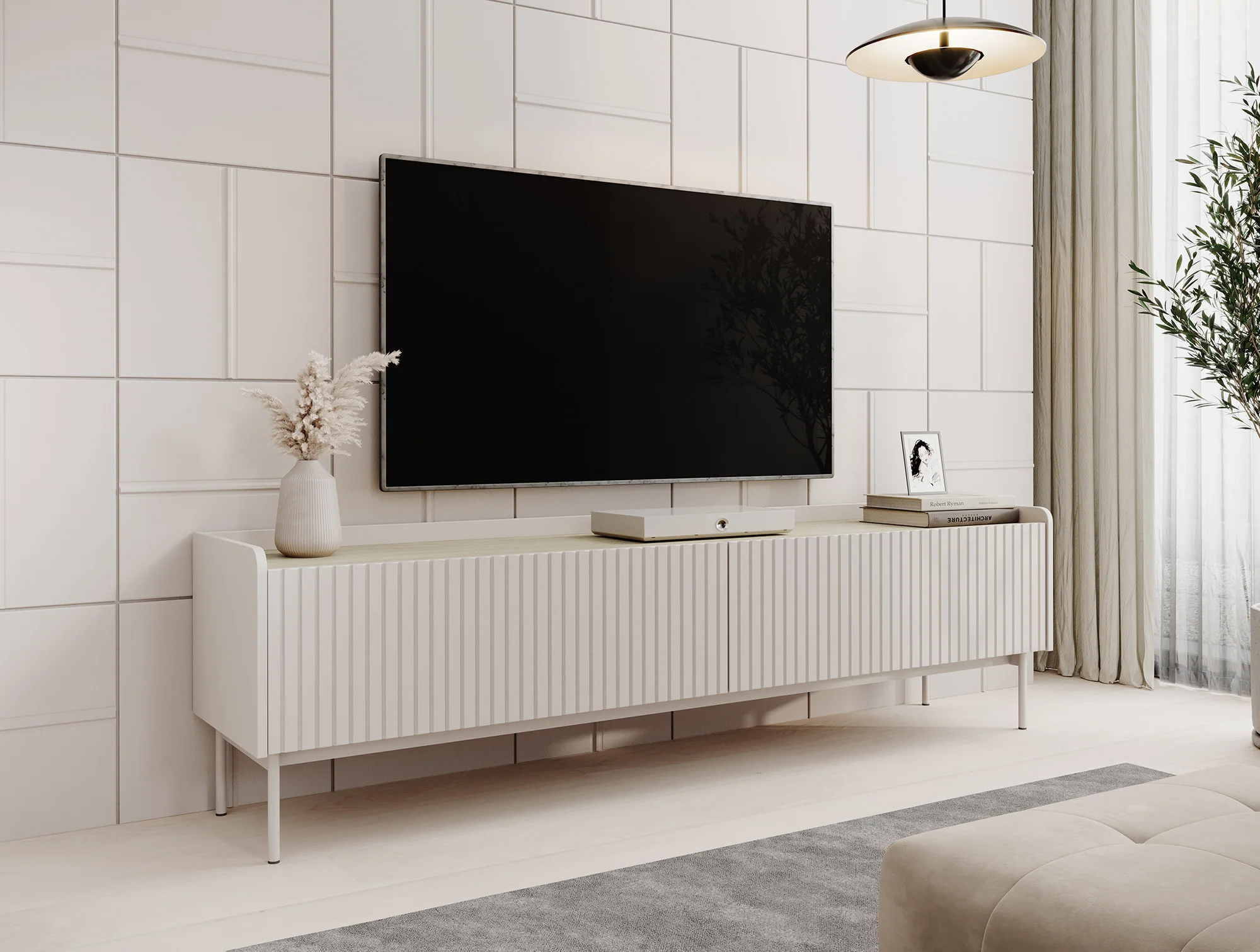 Livako - TV-Meubel - Beige  - 181 cm
