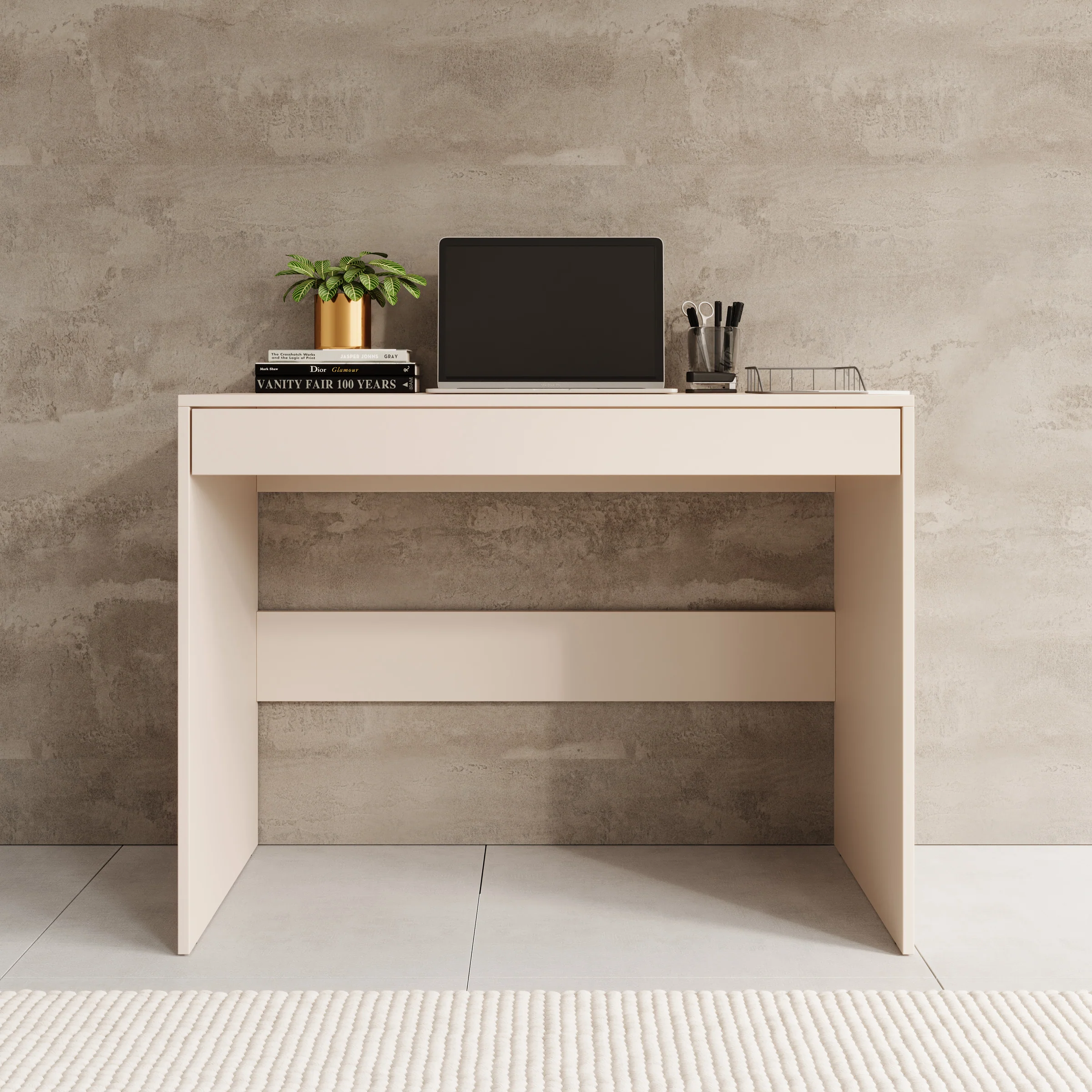 Lombok - Bureau - Beige - 100x50x76 cm - Image 3