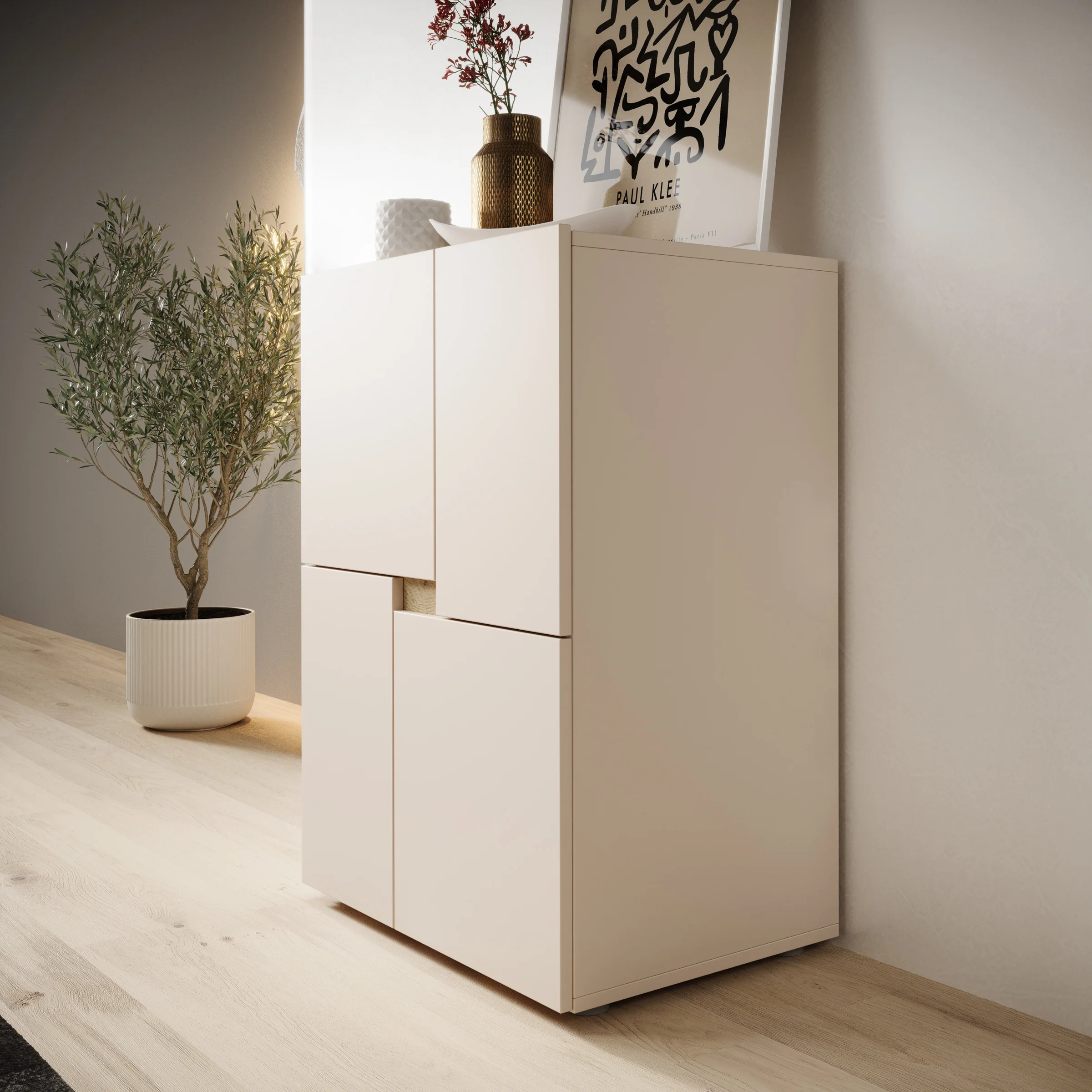 Lombok - Dressoir - Beige - 60x42x84 cm - Image 4