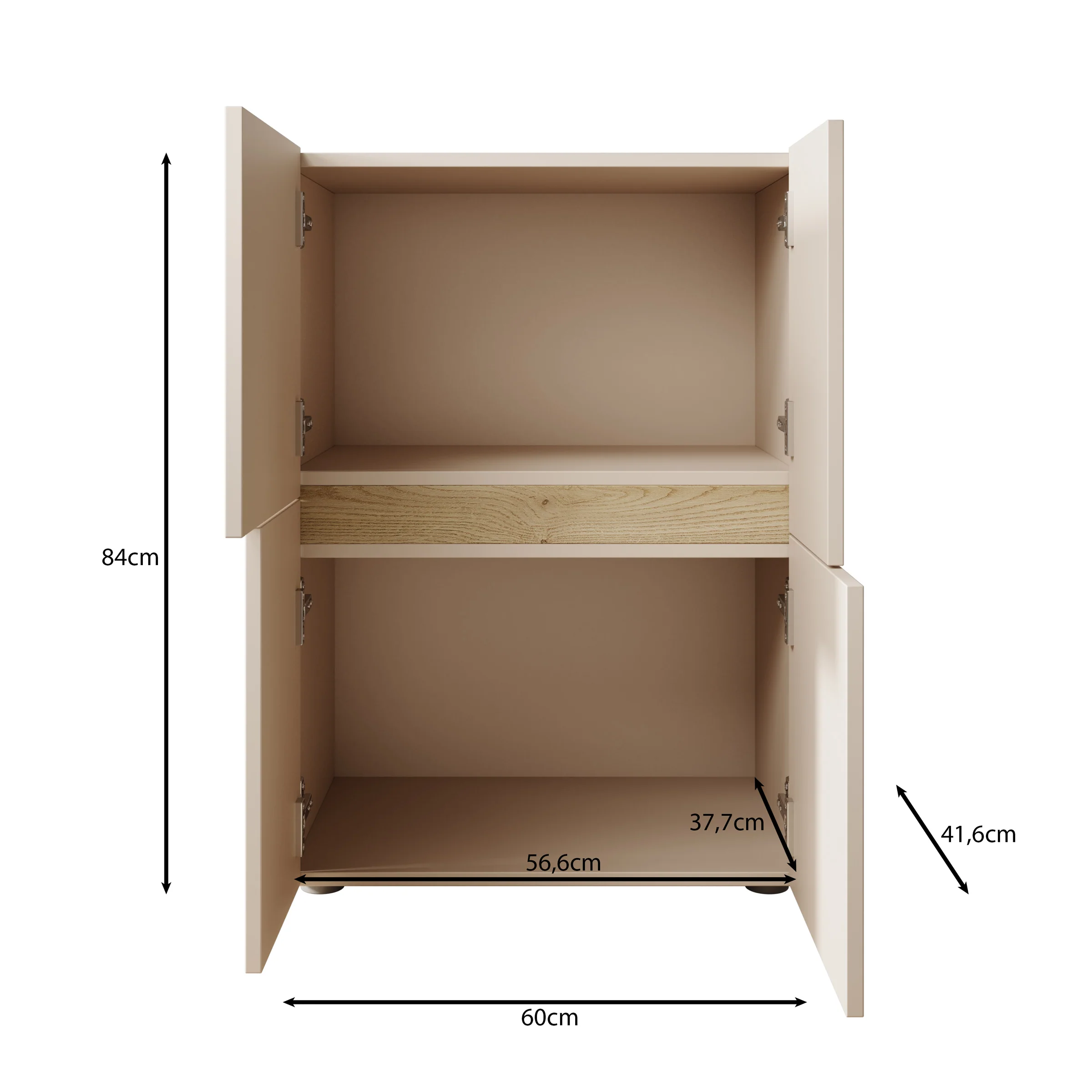 Lombok - Dressoir - Beige - 60x42x84 cm - Image 6
