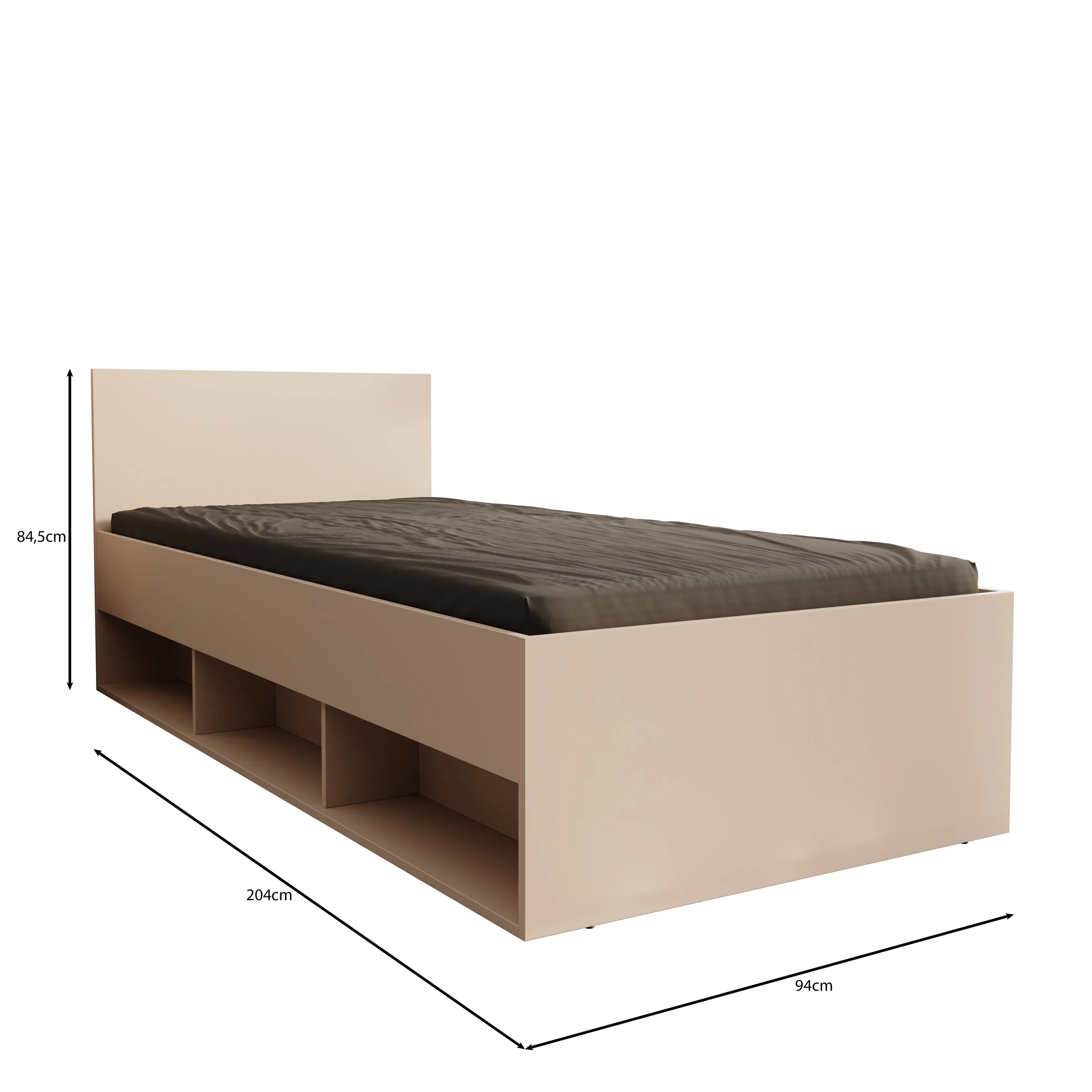 Lombok - Eenpersoonsbed - Beige - 90x200 cm - Image 3
