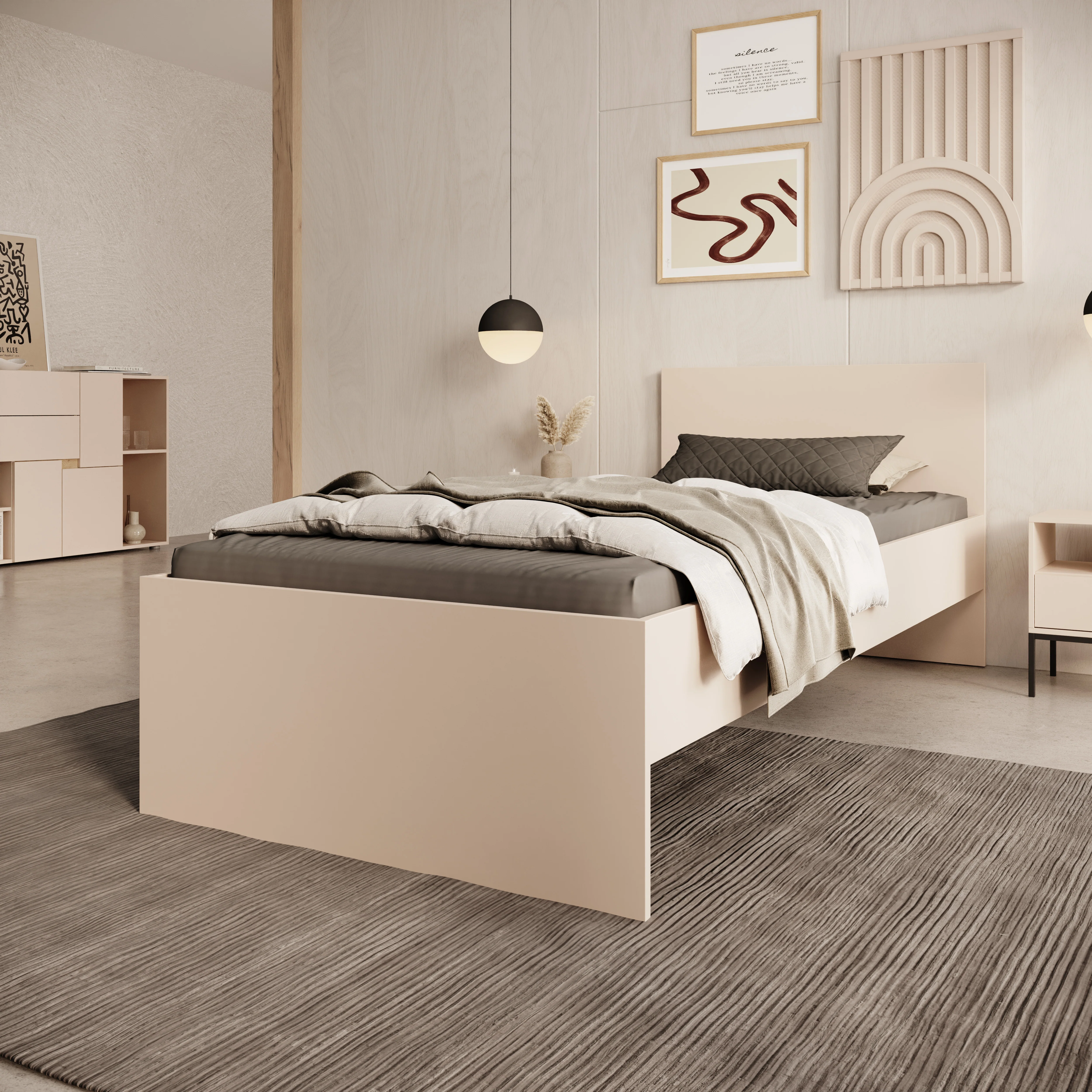 Lombok - Eenpersoonsbed - Beige - 90x200 cm - Image 5